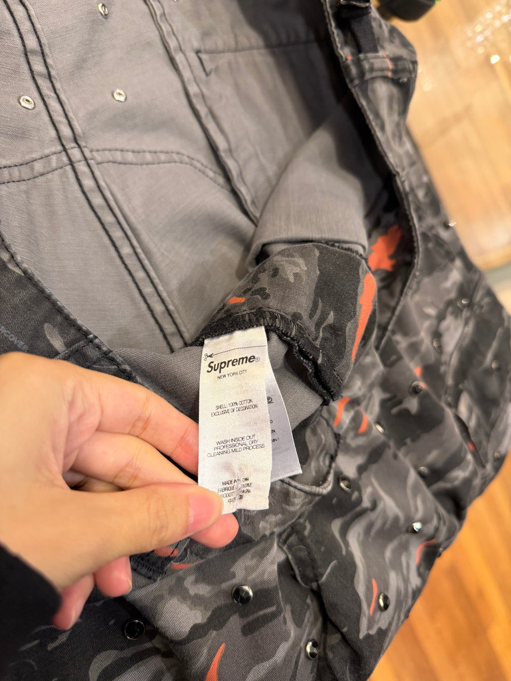 Undercover x Supreme
Studded Camo Pants
