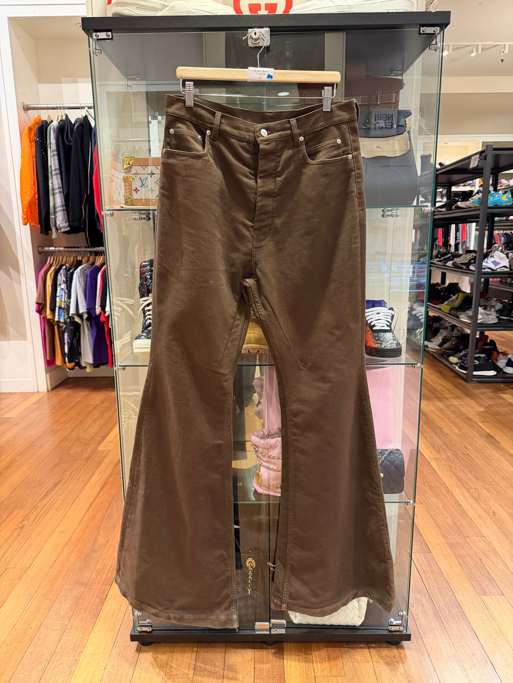 Rick Owens Bolan Flare Wide
Leg Jeans - Brown