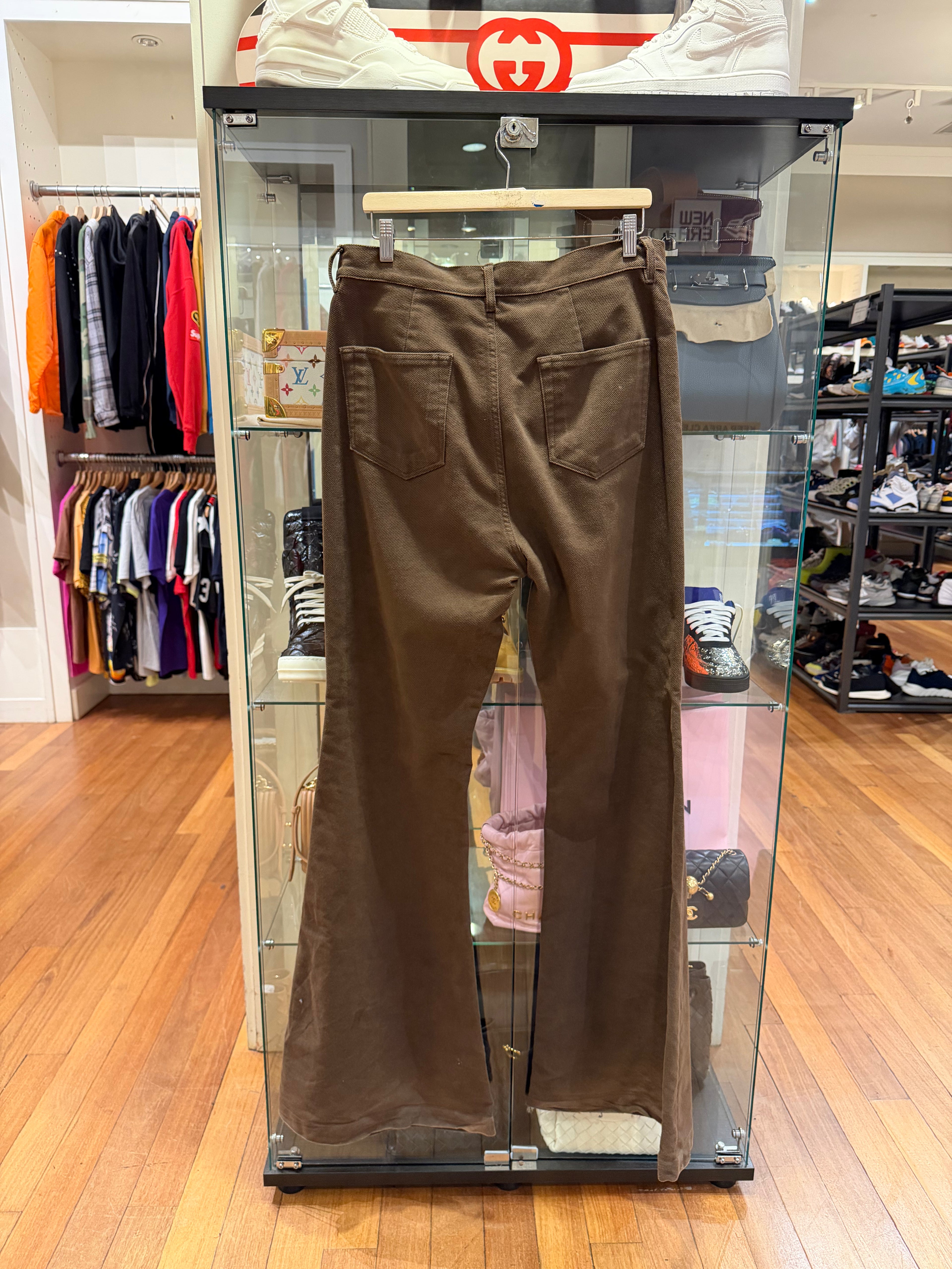 Rick Owens Bolan Flare Wide
Leg Jeans - Brown