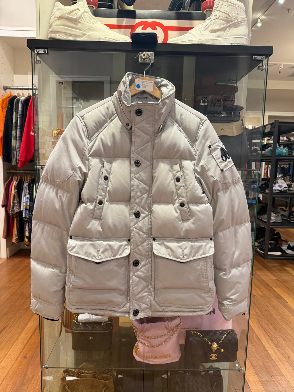 Moose Knuckles Onyx Quilted
Parka - Grey