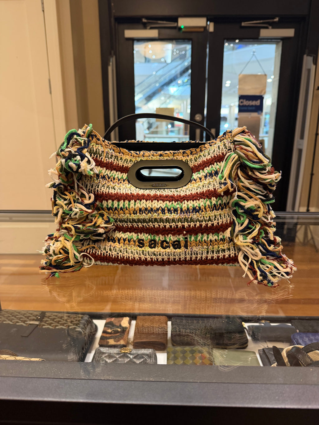 Sacai Small Fringe Shopping Bag