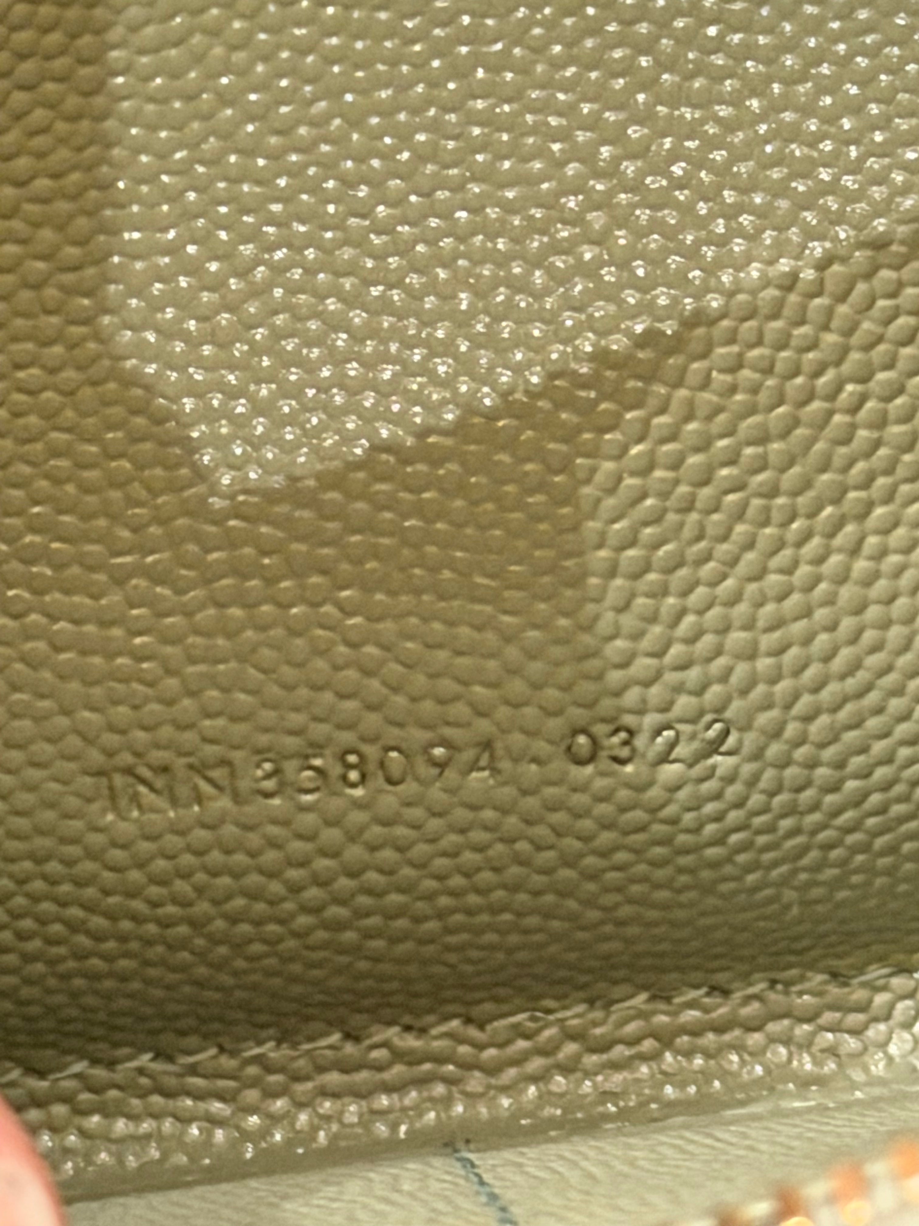Saint Laurent Cassandre Zip Around Wallet - Green
