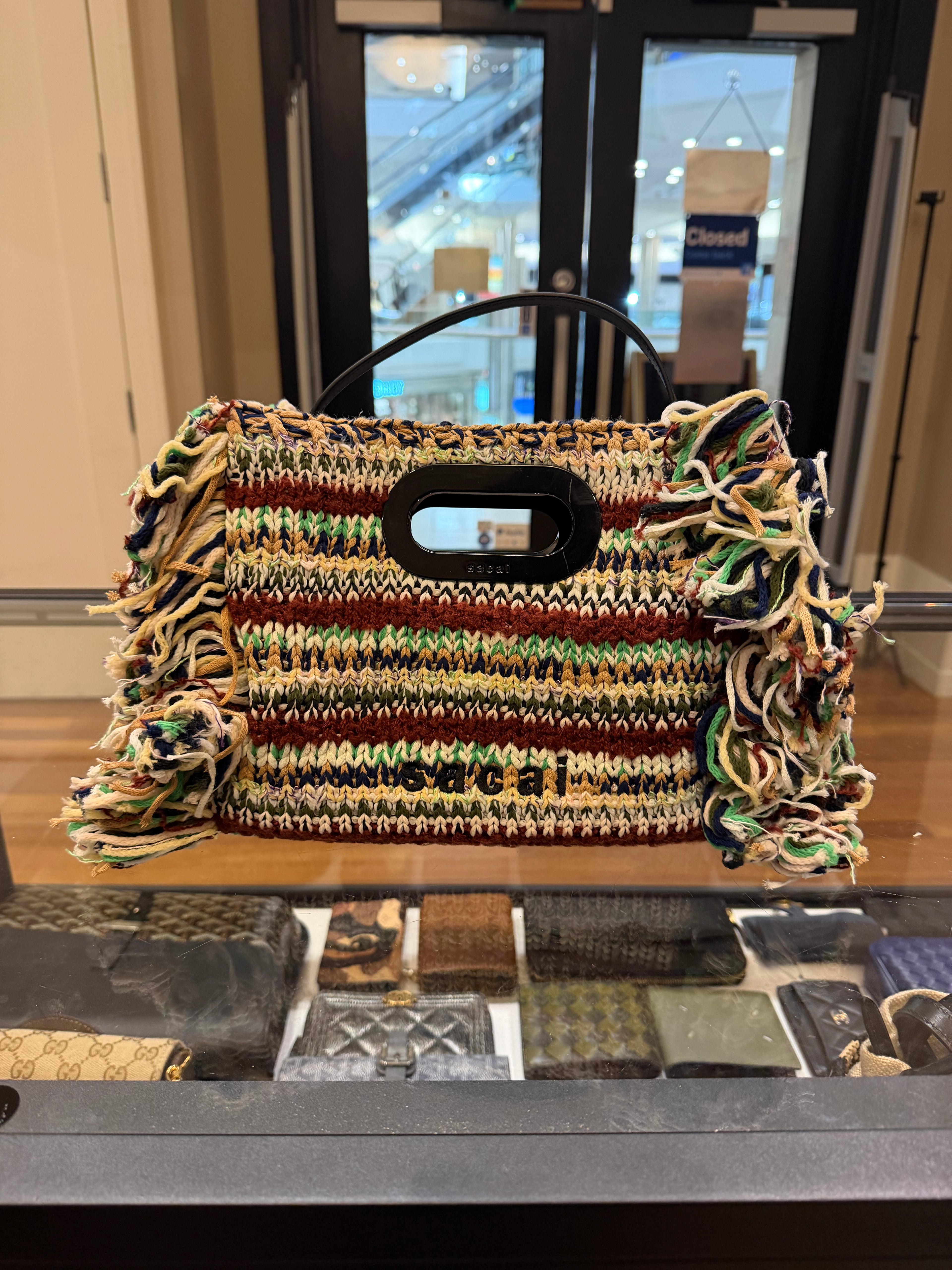 Sacai Small Fringe Shopping Bag
