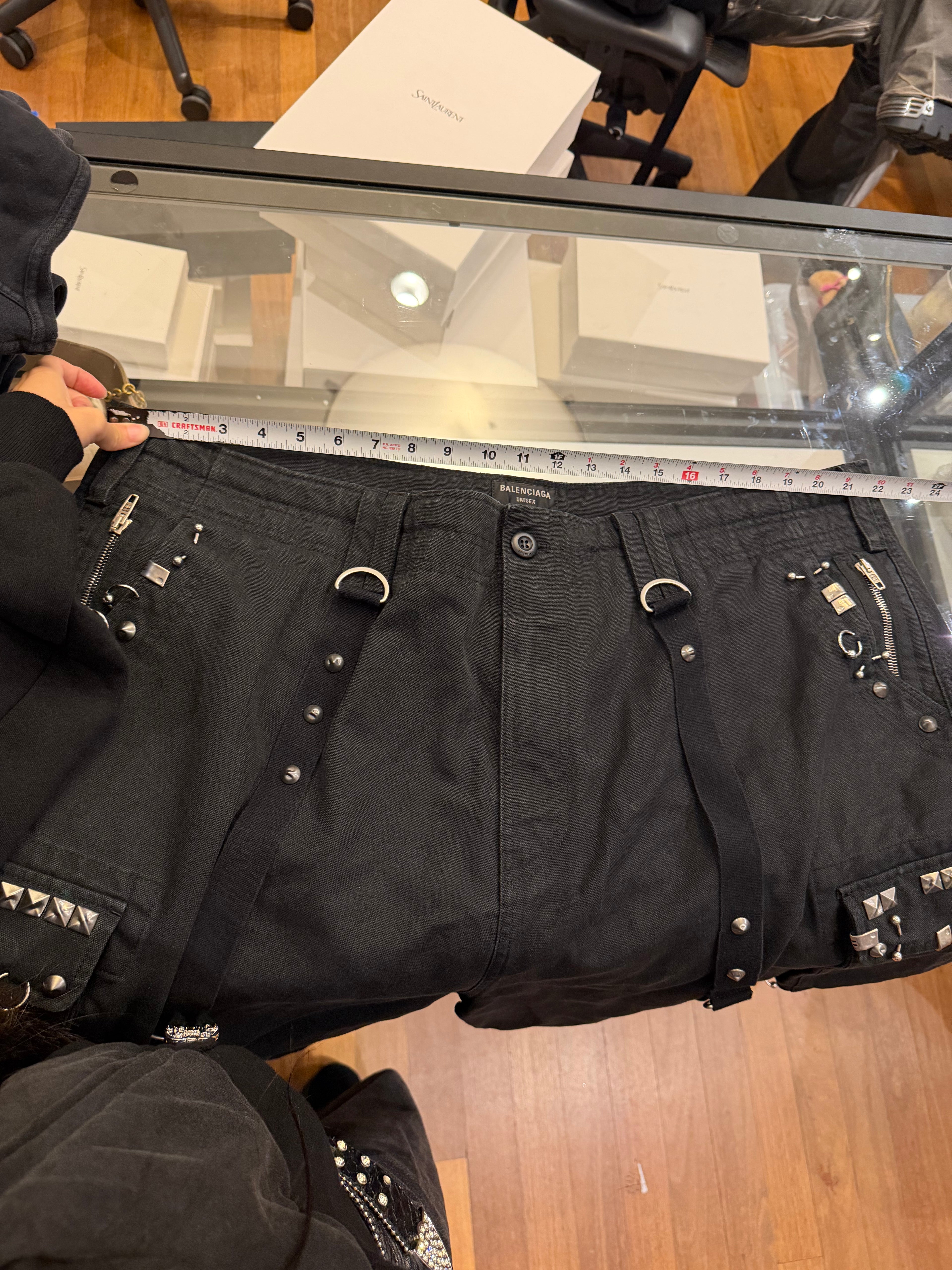 Balenciaga Pierced Cargo Raver Pants
