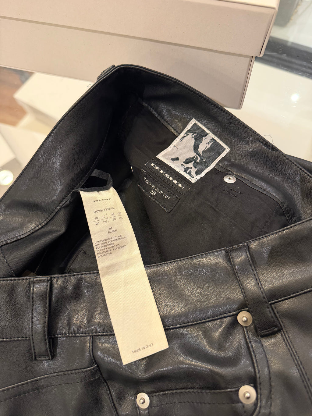 Rick Owens Vegan Leather Pants