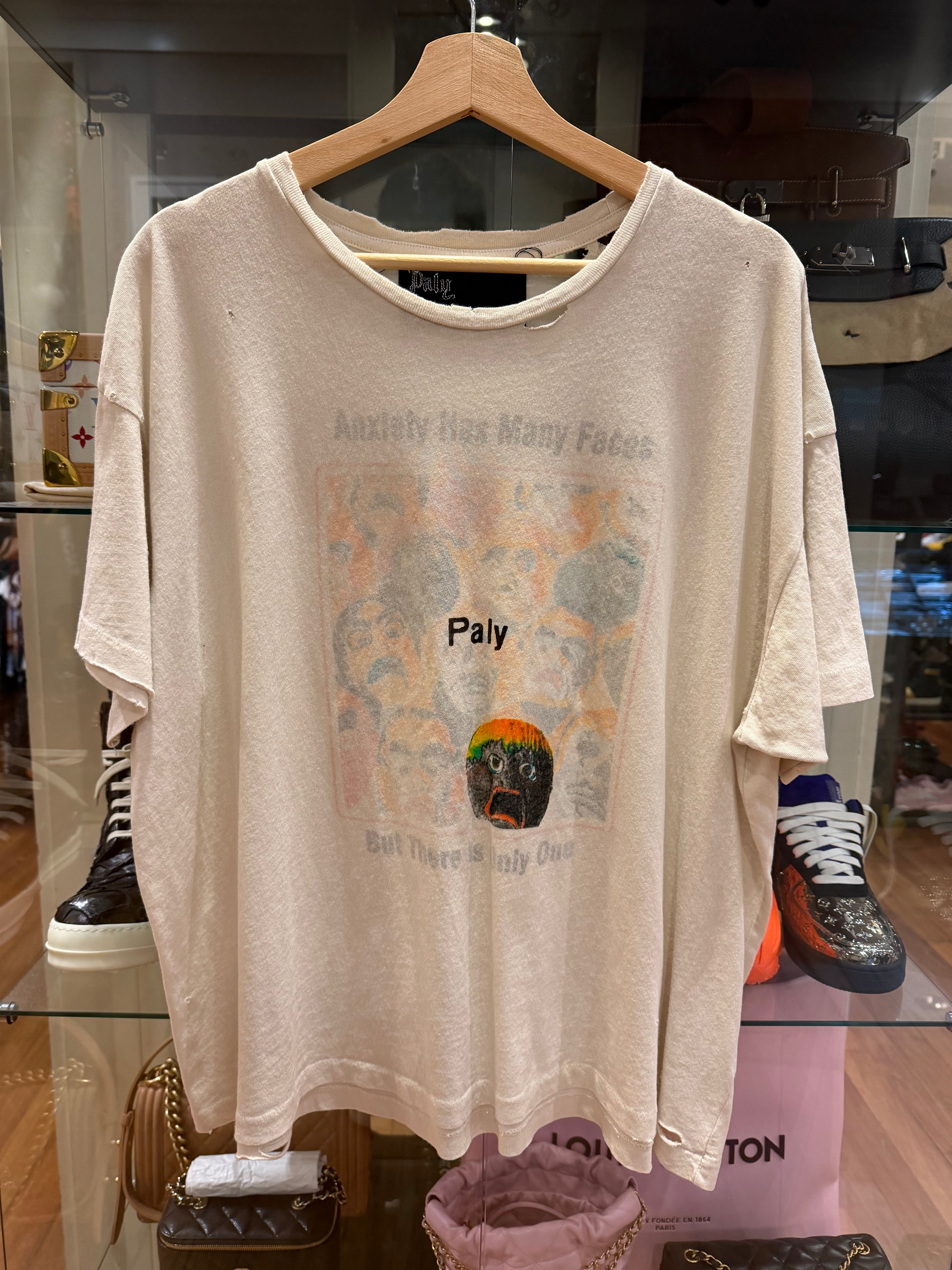 Paly Hollywood Anxiety Has Many Faces Tee - White