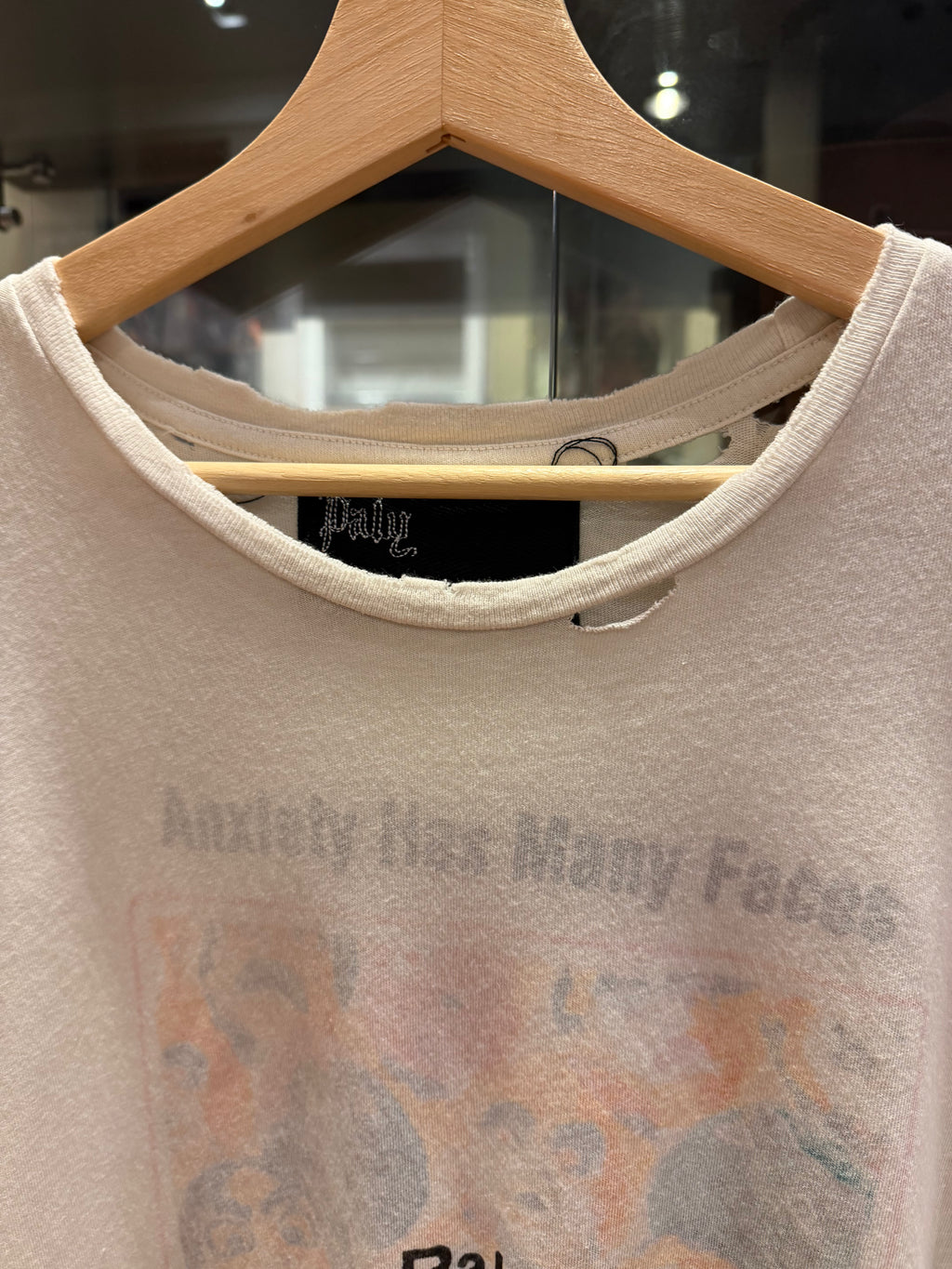 Paly Hollywood Anxiety Has Many Faces Tee - White