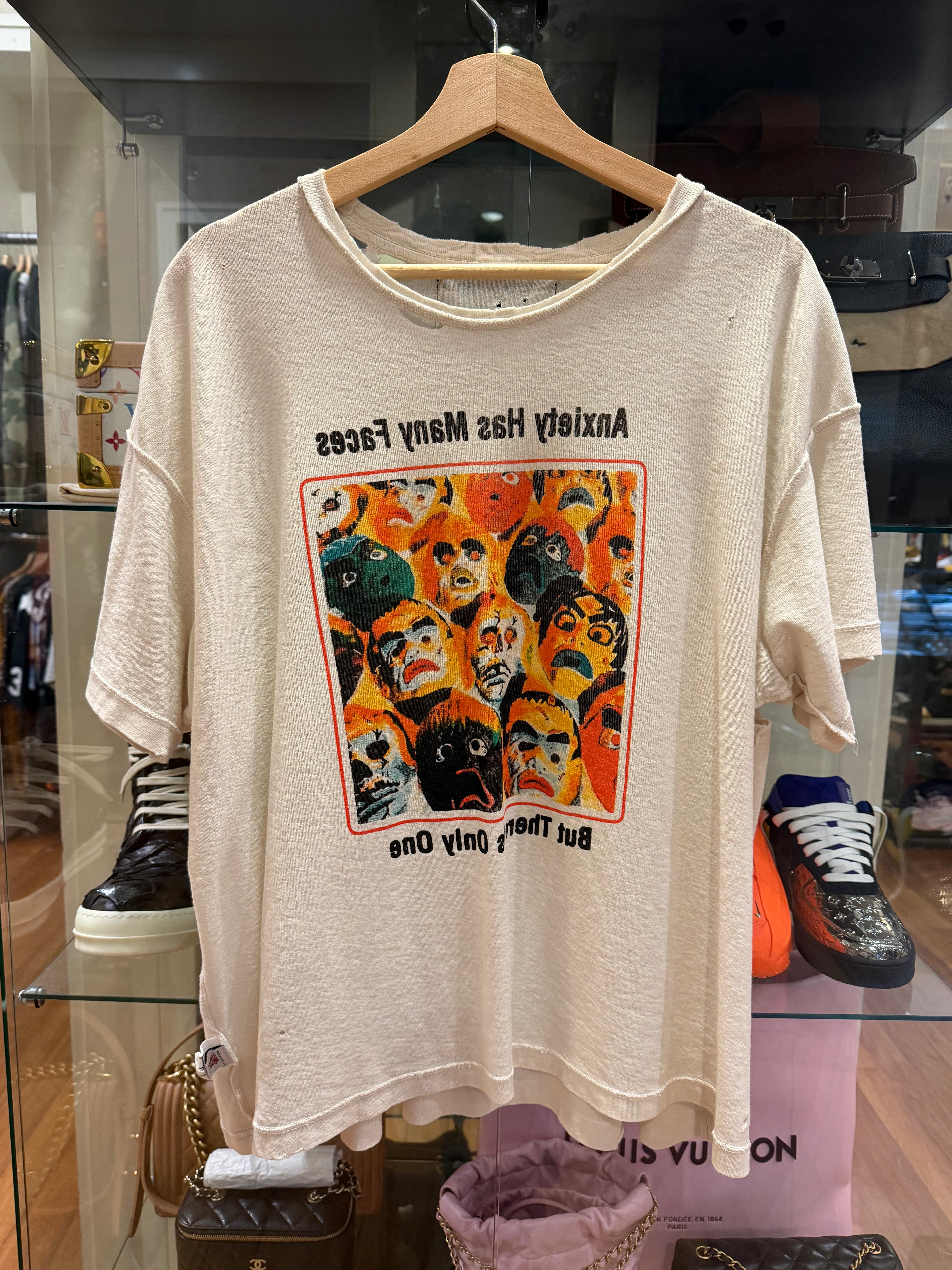 Paly Hollywood Anxiety Has Many Faces Tee - White