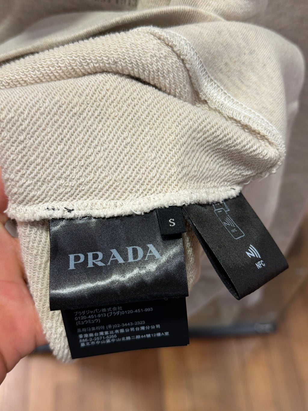Prada Logo Printed Straight Hem Polo Shirt (Quarter-Zip)