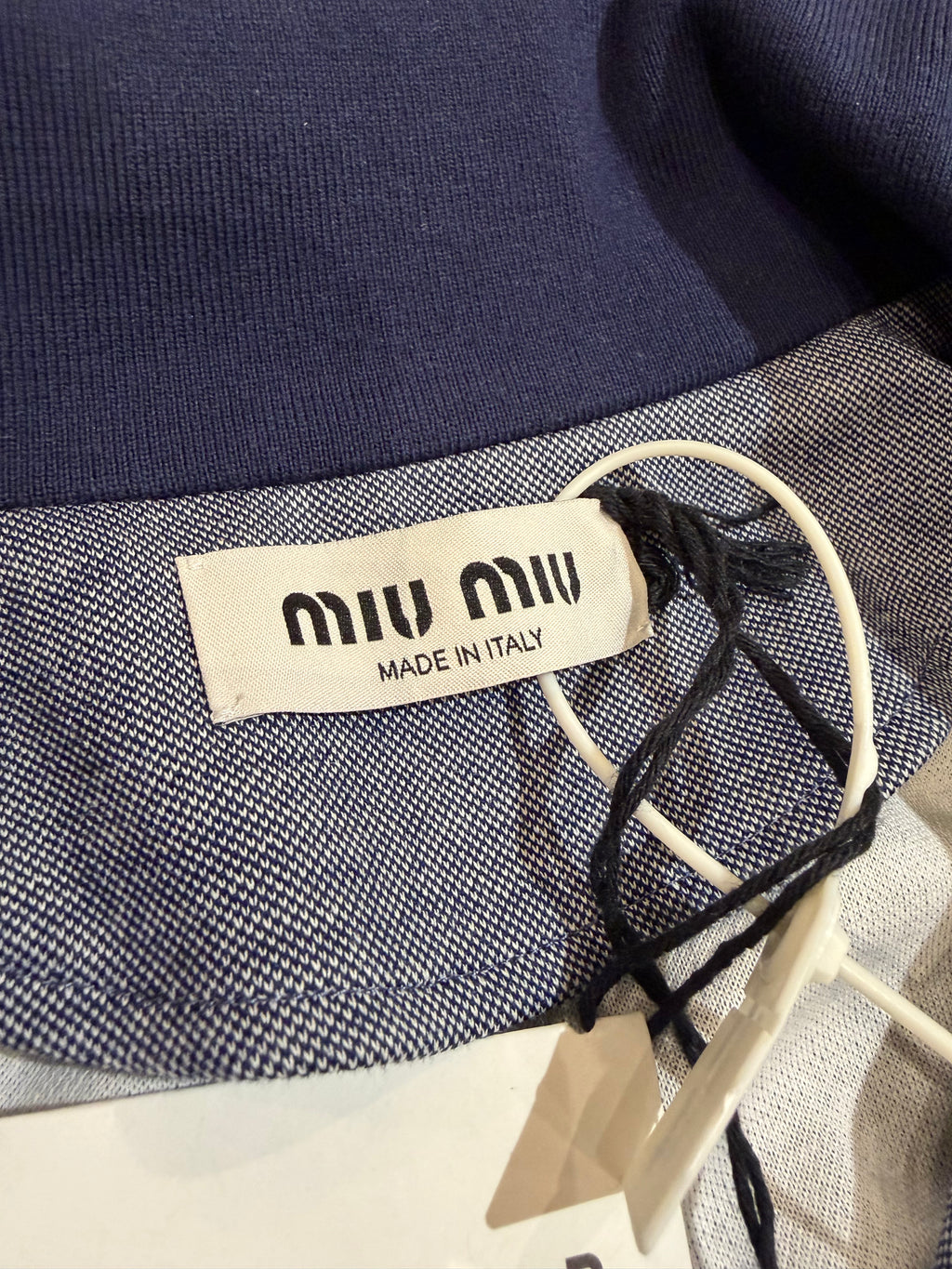 Miu Miu Deux-Tonal Knit WMN Track Jacket