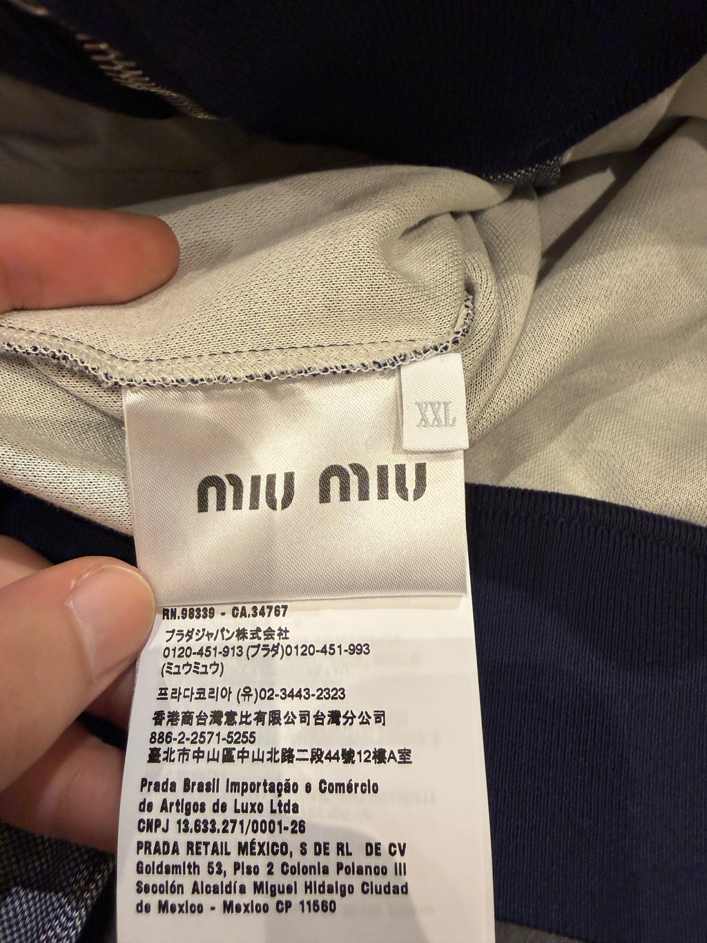 Miu Miu Deux-Tonal Knit WMN Track Jacket