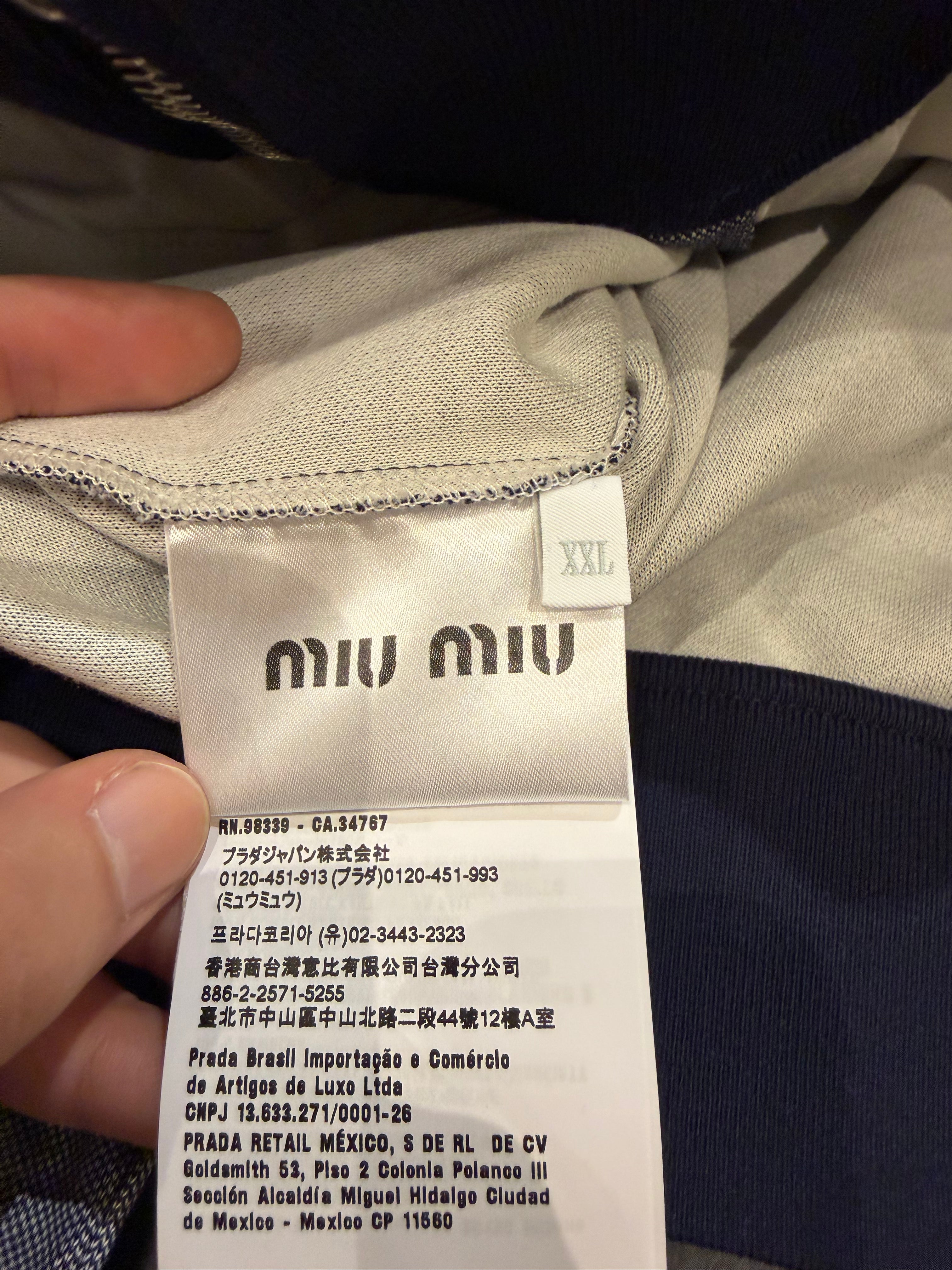 Miu Miu Deux-Tonal Knit WMN Track Jacket