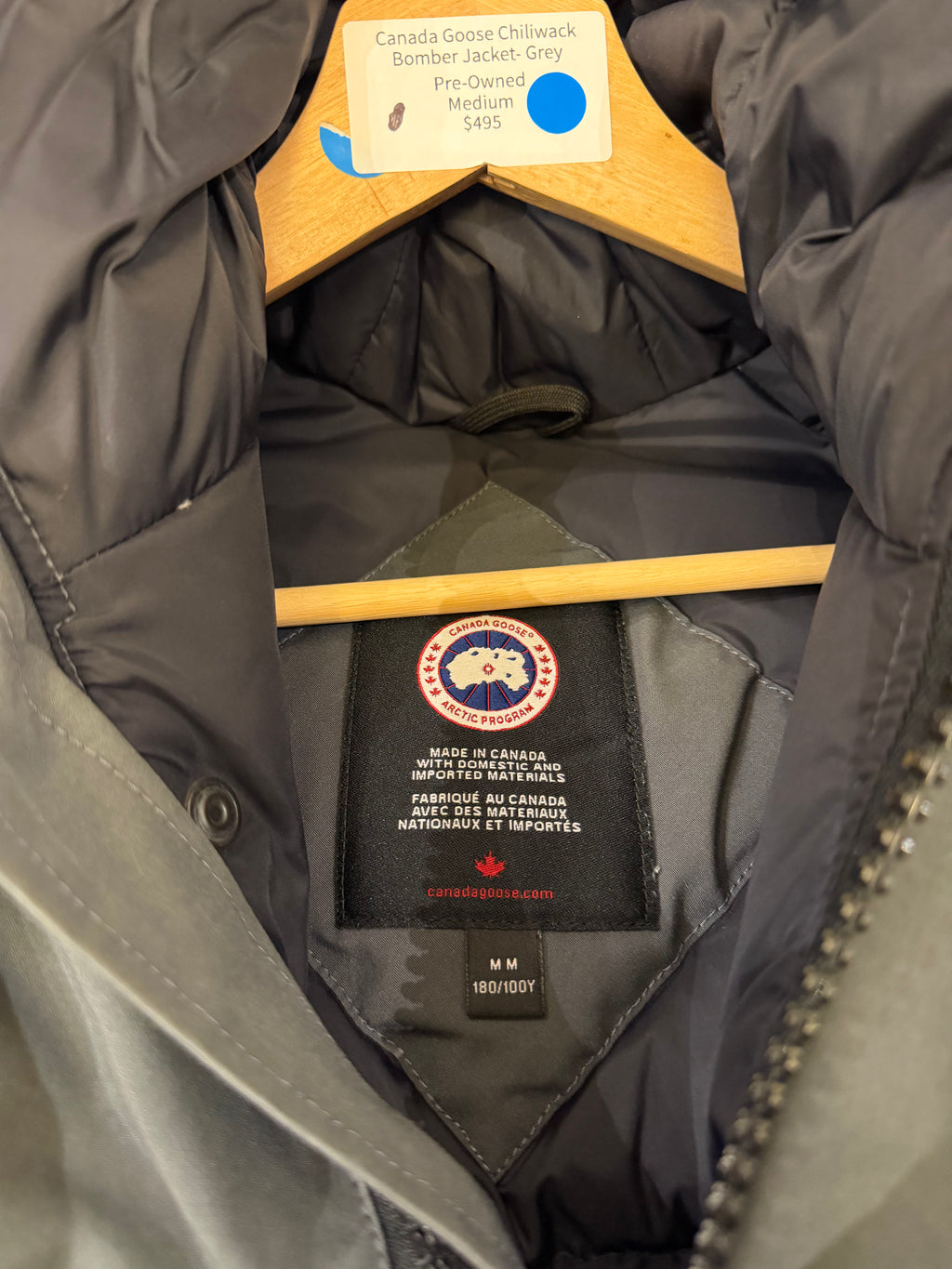 Canada Goose Chiliwack
Bomber Jacket- Grey