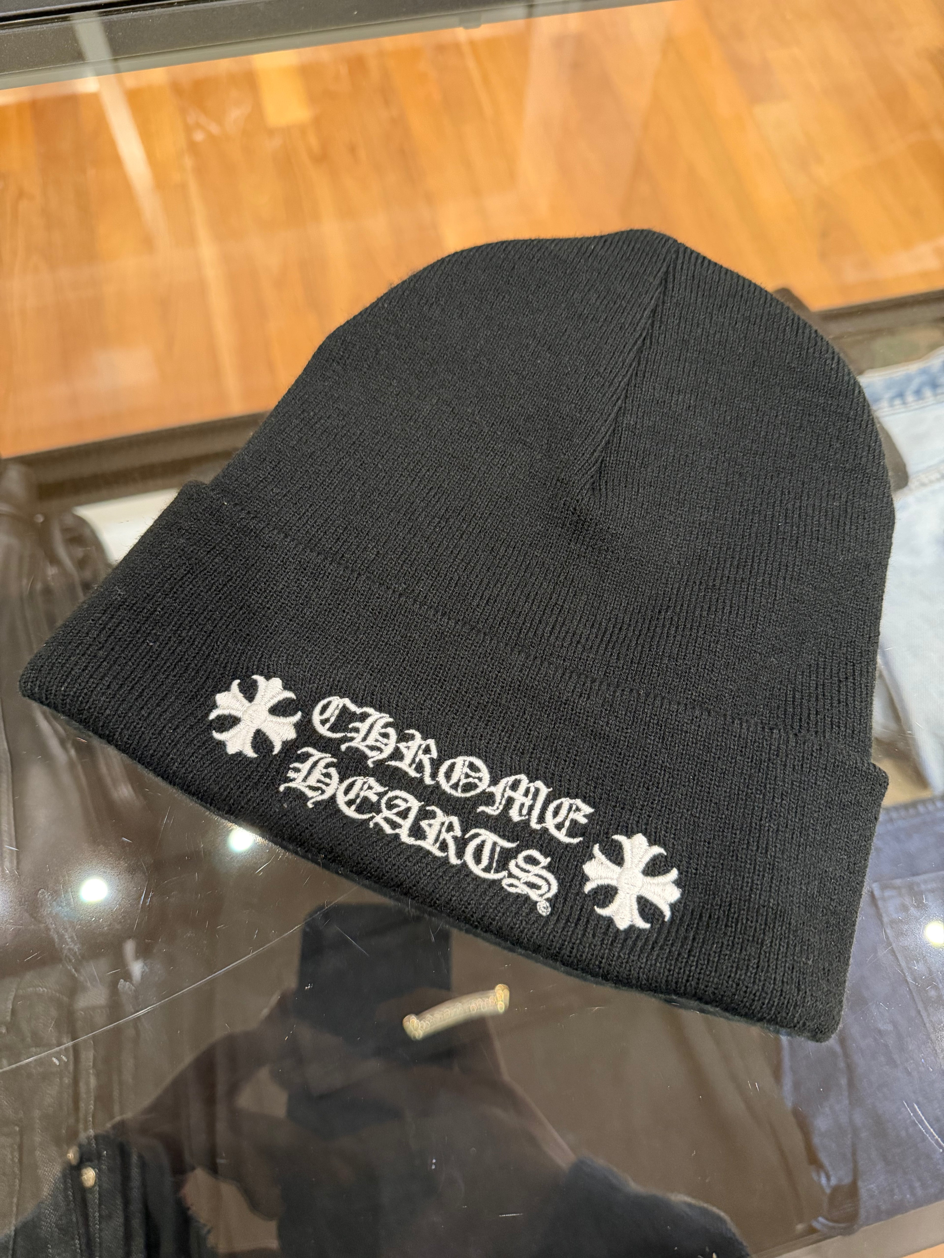 Chrome Hearts Embroidered Beanie - Black