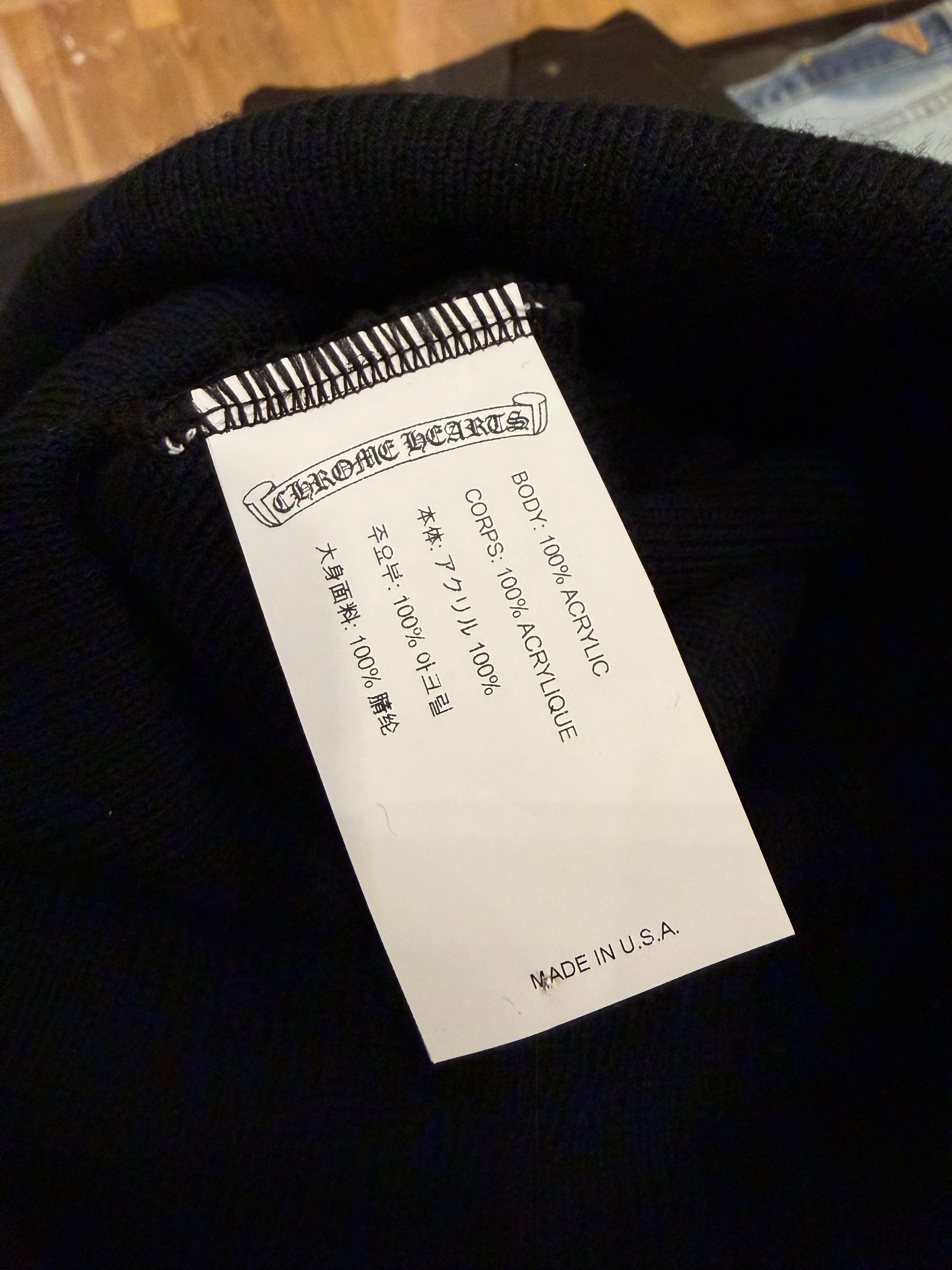 Chrome Hearts Embroidered Beanie - Black