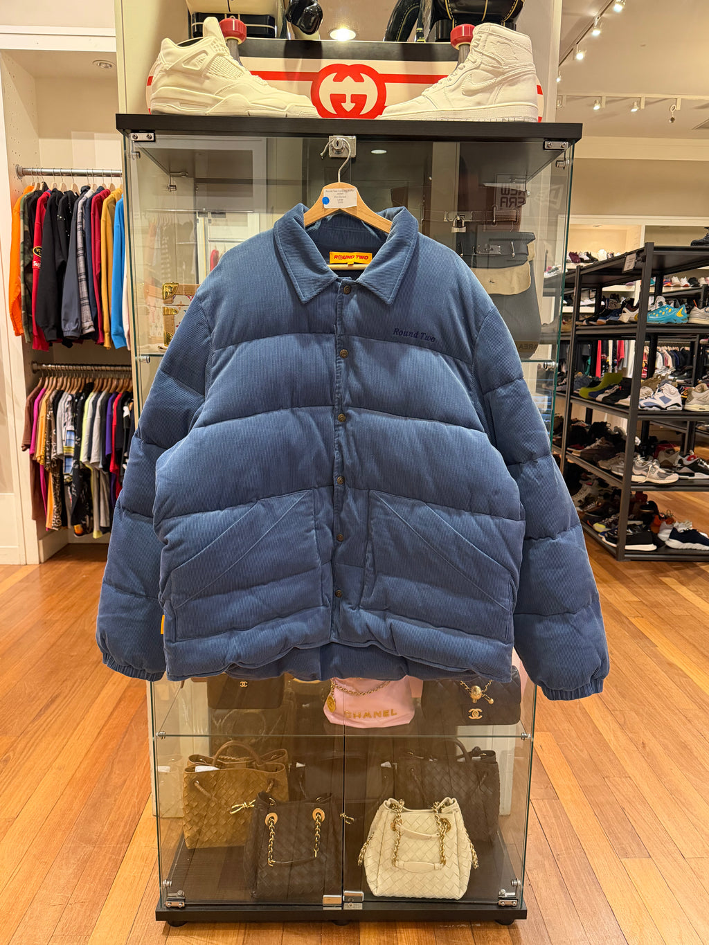 Round Two Corduroy Puffer
Jacket