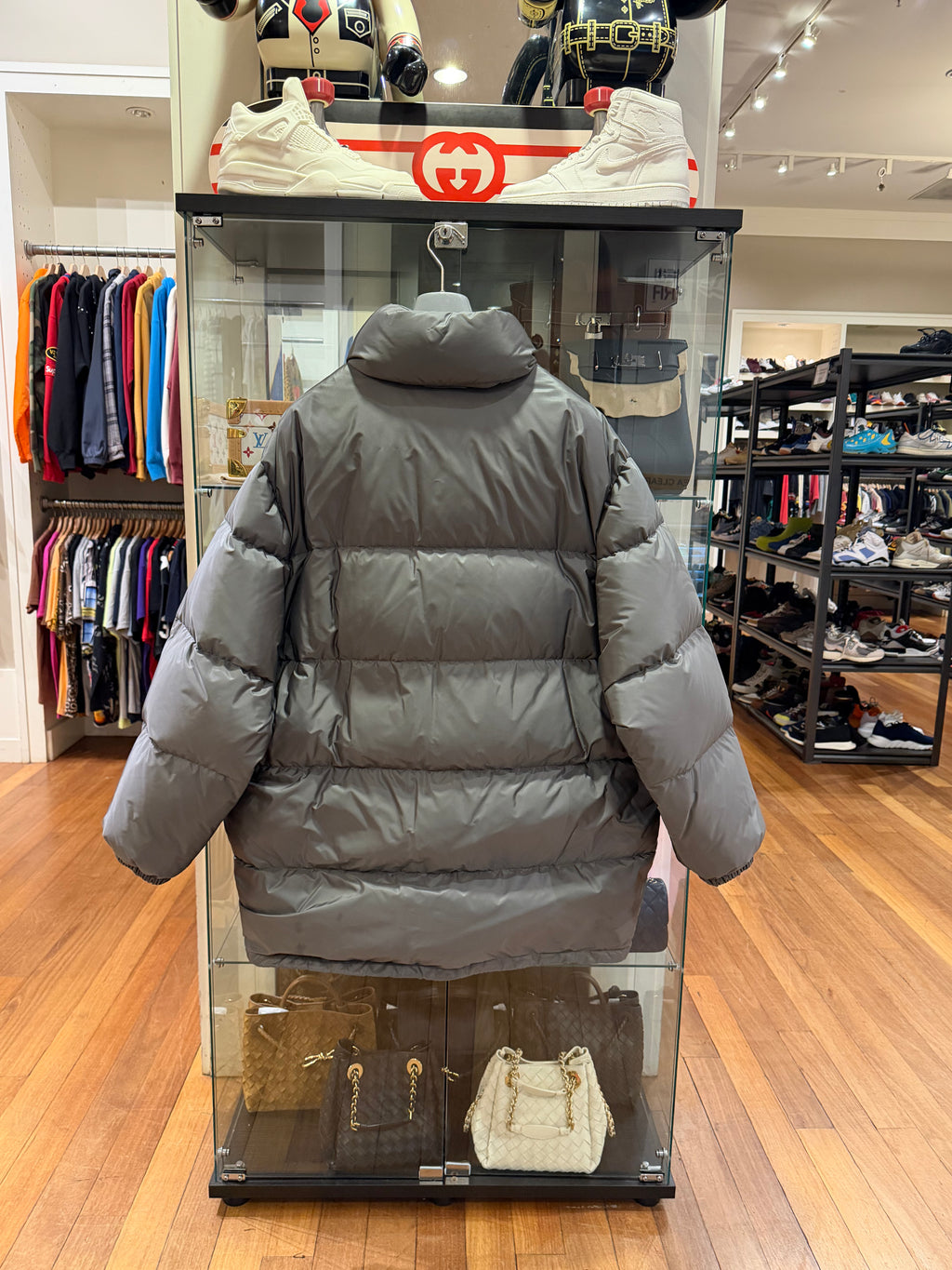 Prada Oversized Re-Nylon
Down Jacket - Grey