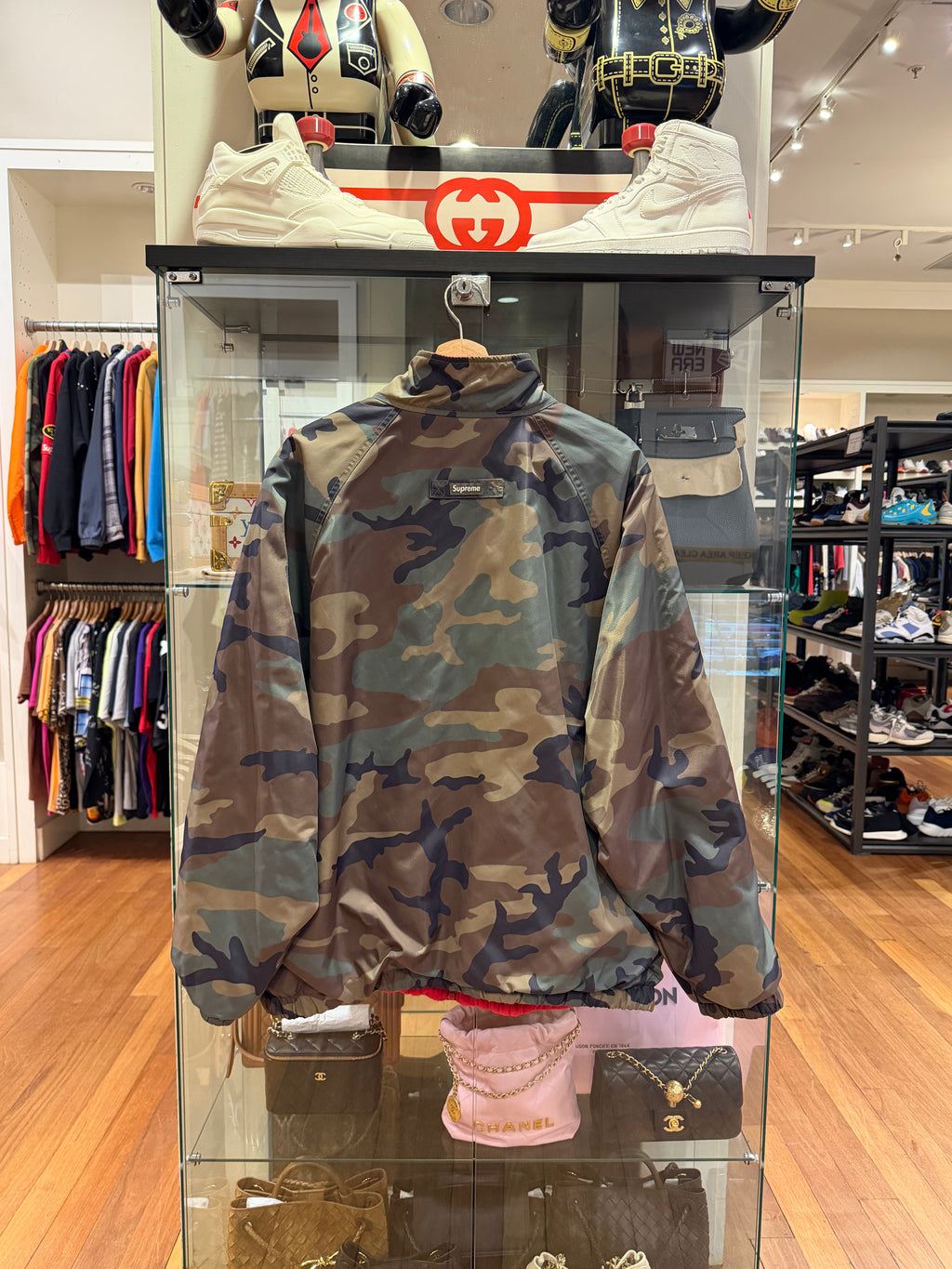 Supreme Polartec Reversible
Jacket - Camo / Red Fleece