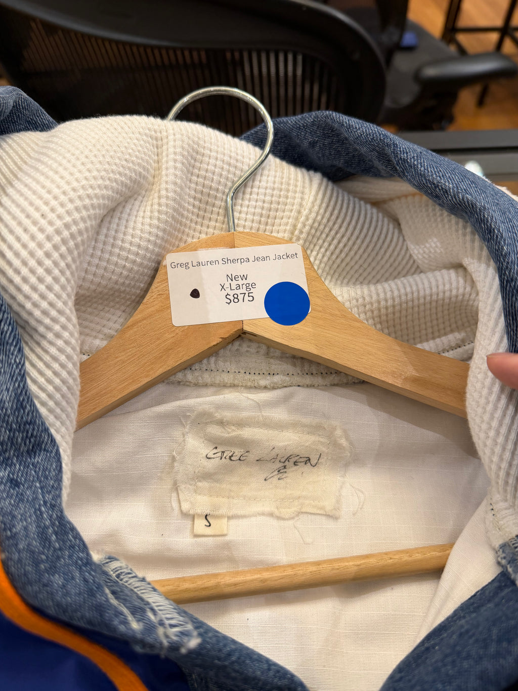 Greg Lauren Sherpa Jean Jacket
