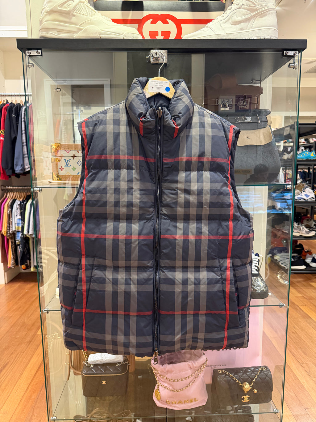 Burberry Reversible Puffer
Vest - Navy