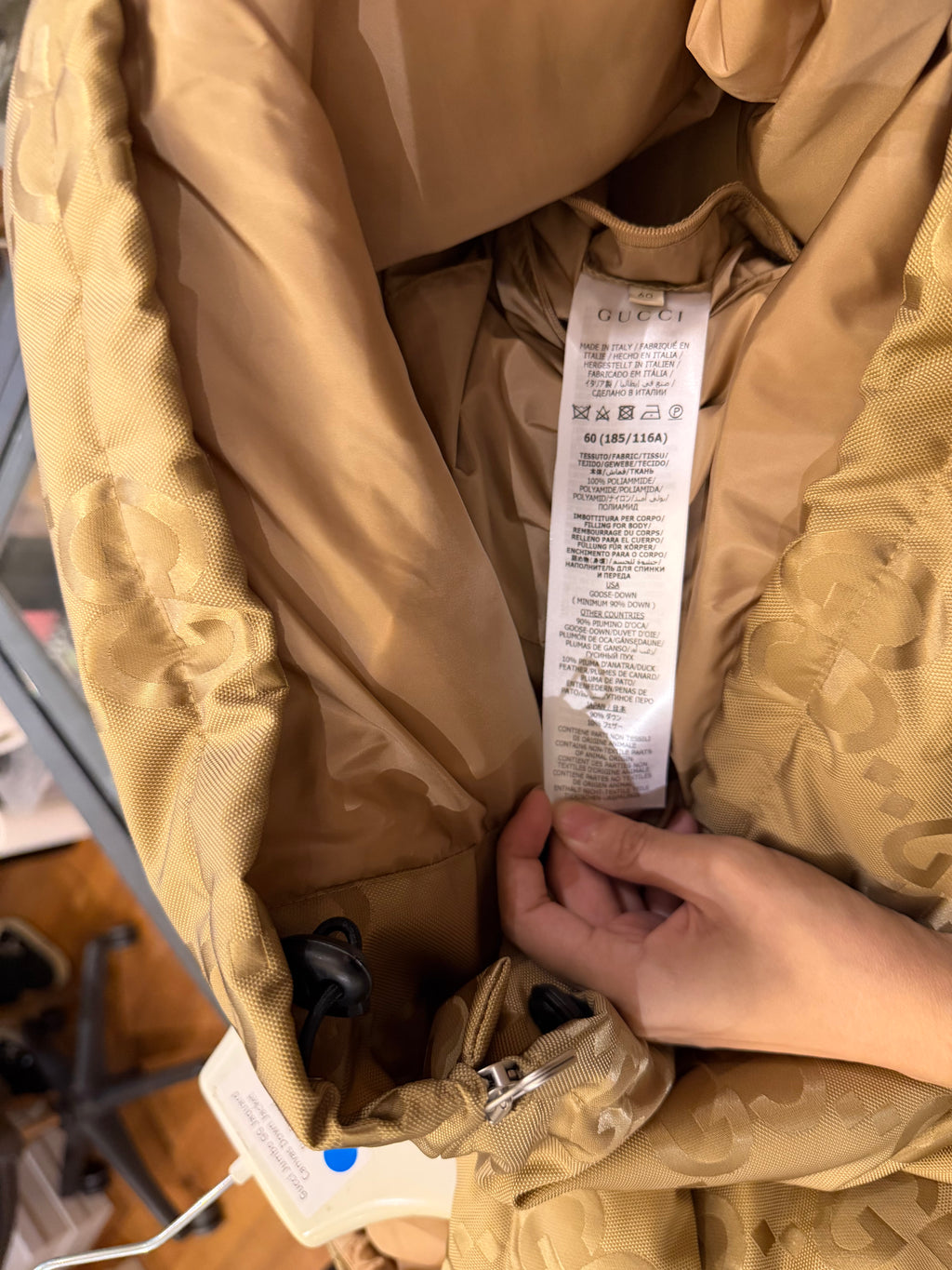 Gucci Jumbo GG Jaquard
Canvas Down Jacket