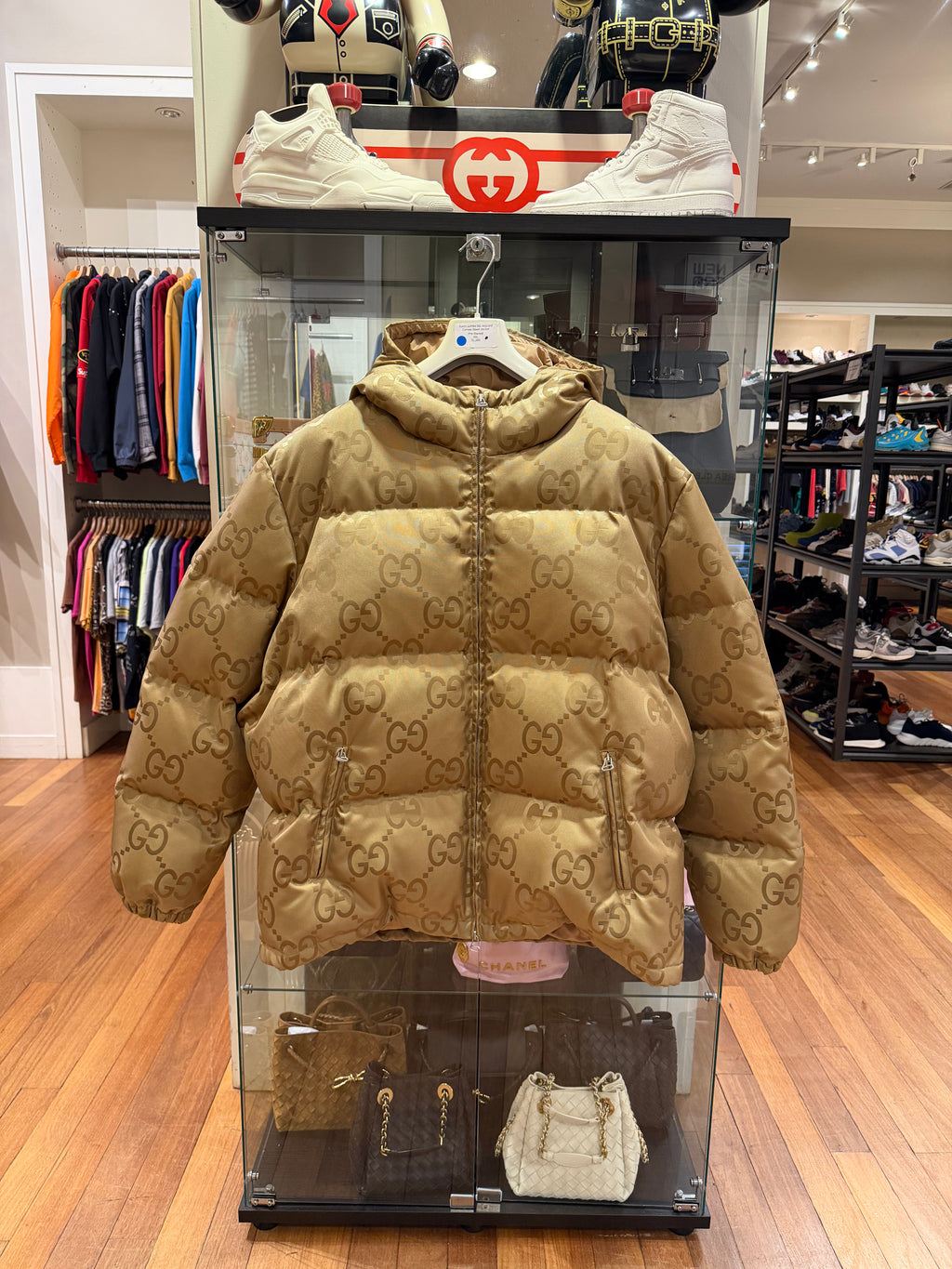 Gucci Jumbo GG Jaquard
Canvas Down Jacket