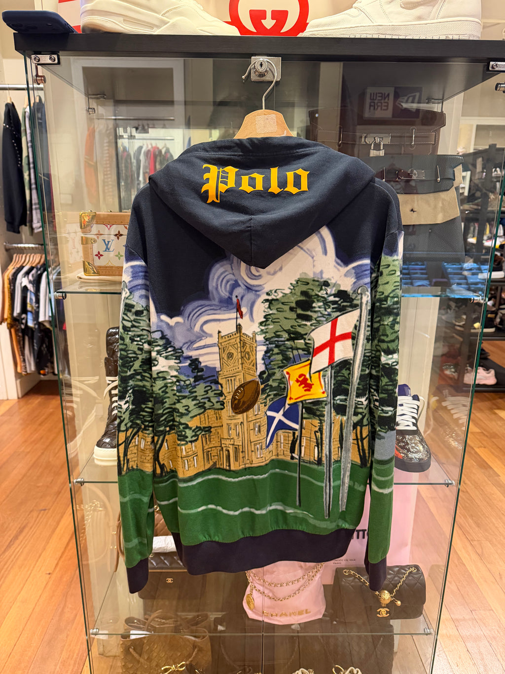 Polo Ralph Lauren Rugby Kicker Bear Hoodie - Blue