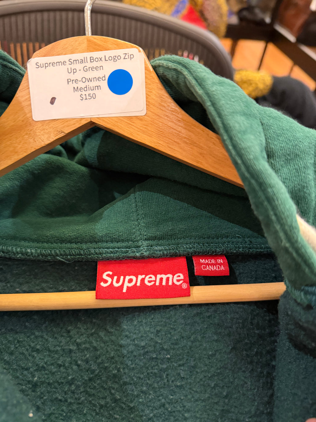 Supreme Small Box Logo Zip
Up - Green
