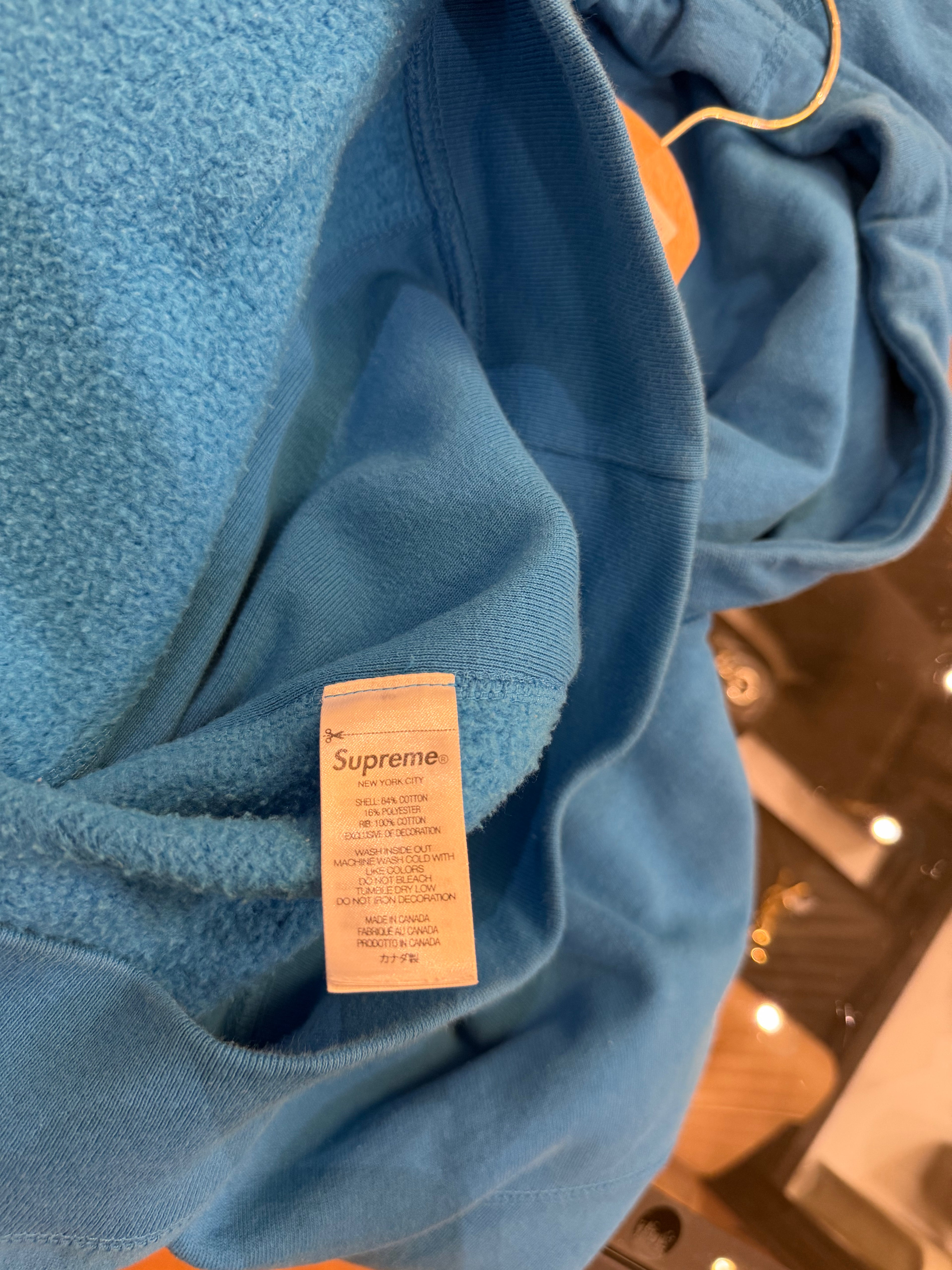 Supreme Box Logo Hoodie -
Cyan