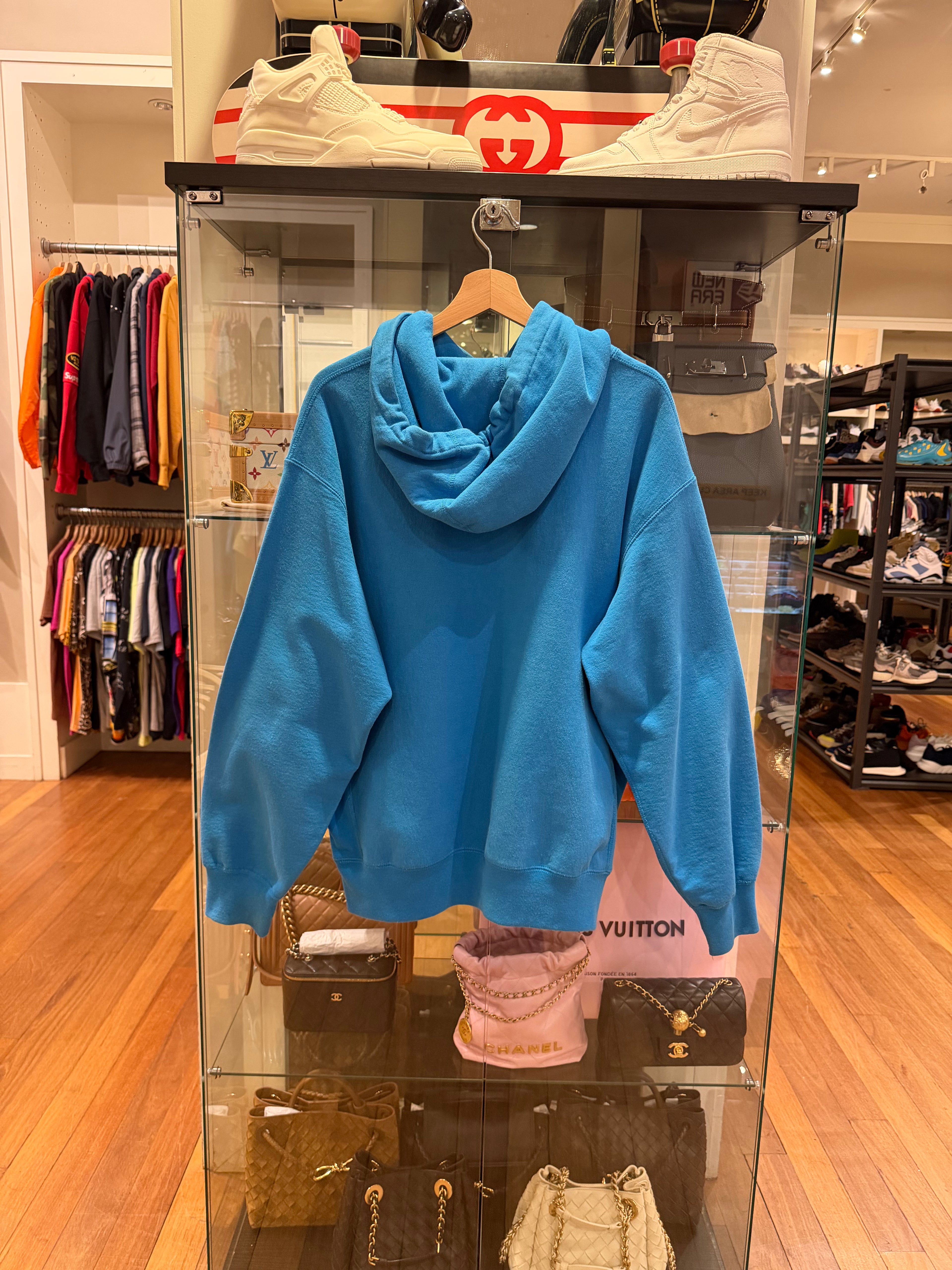 Supreme Box Logo Hoodie -
Cyan