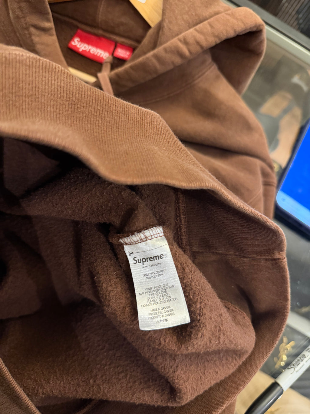 Supreme Bling Box Logo -
Brown