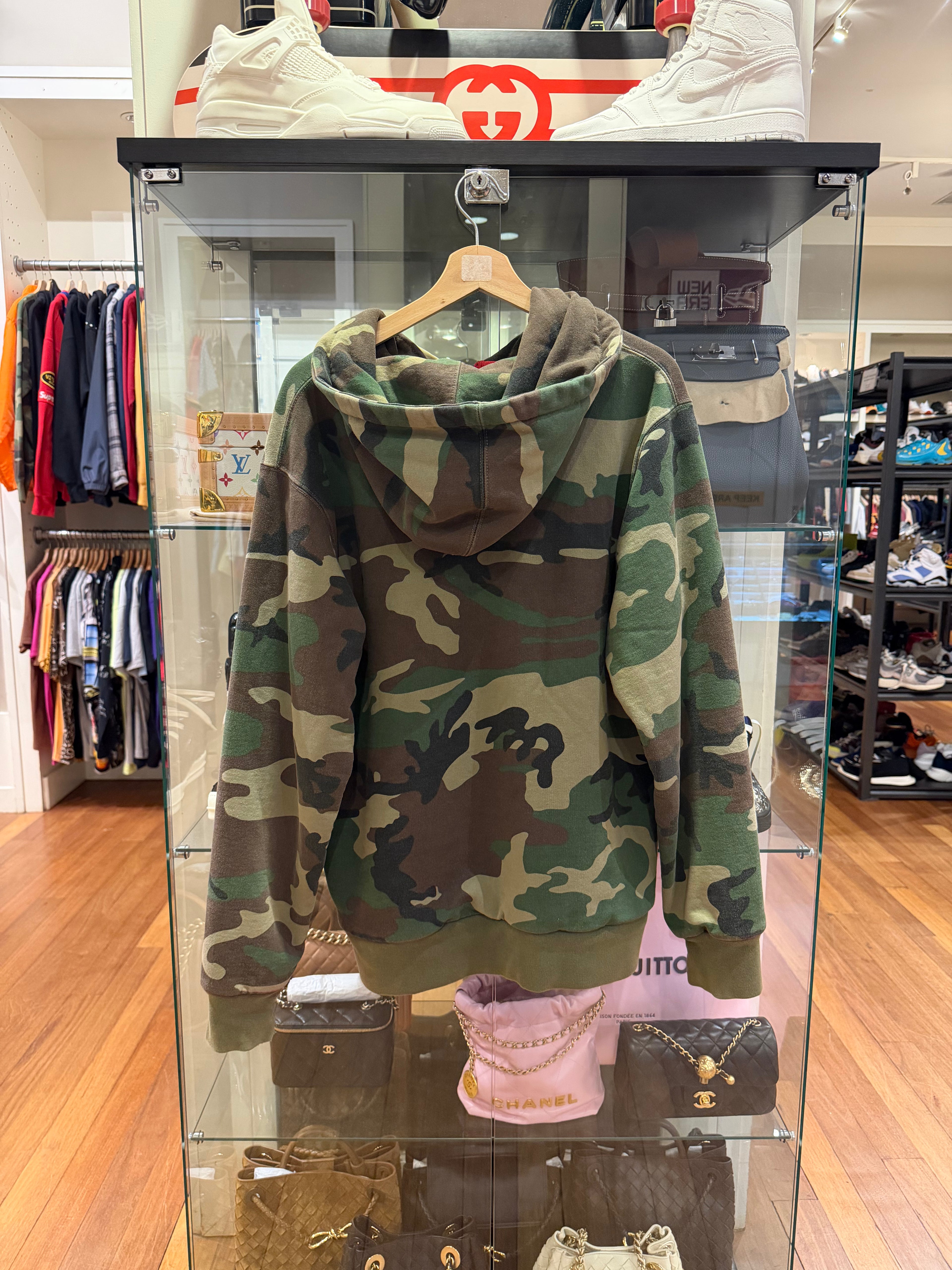 Supreme Small Box Logo Thermal Lined Zip Up- Camo