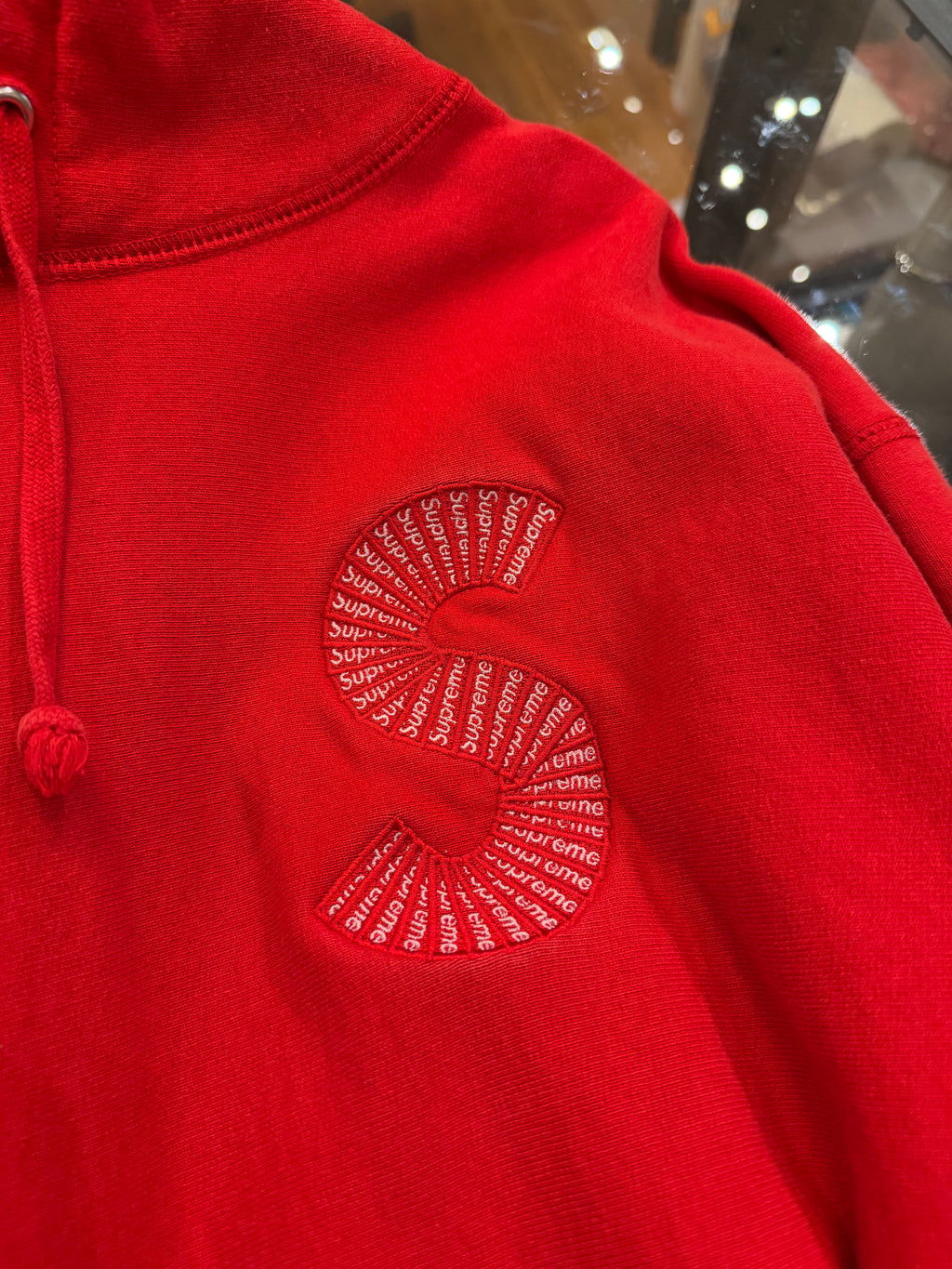 Supreme S Logo Hoodie - Red