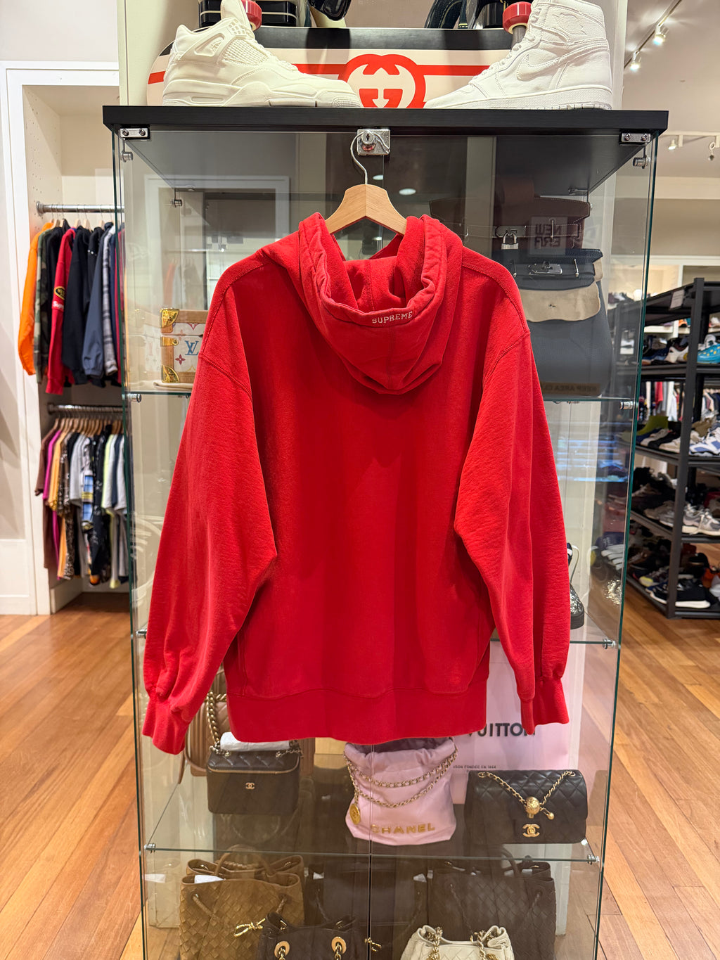 Supreme S Logo Hoodie - Red