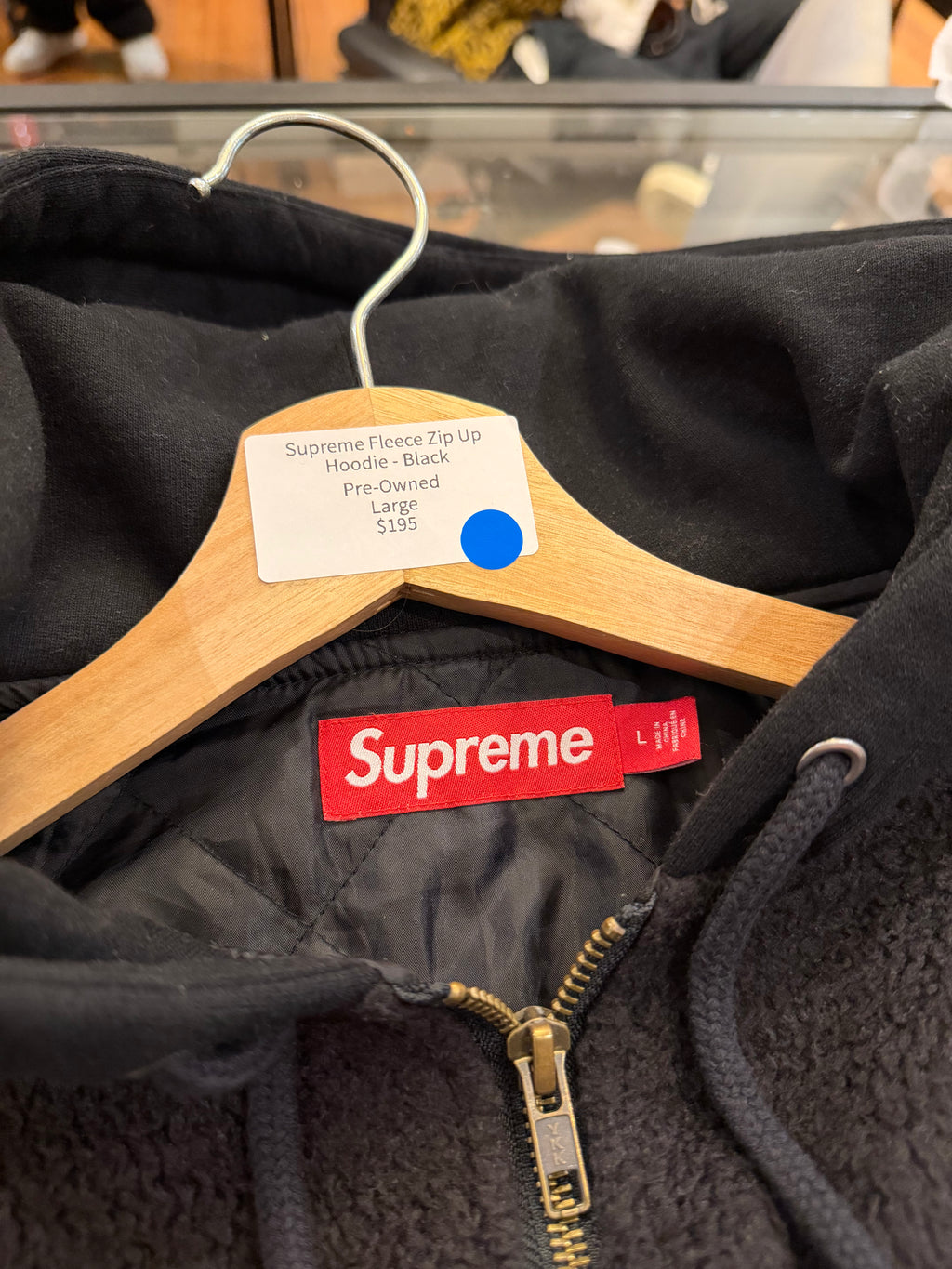Supreme Fleece Zip Up
Hoodie - Black