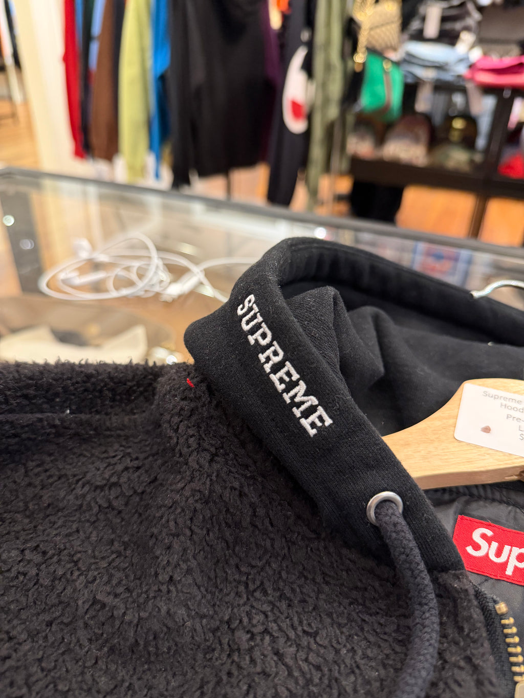 Supreme Fleece Zip Up
Hoodie - Black