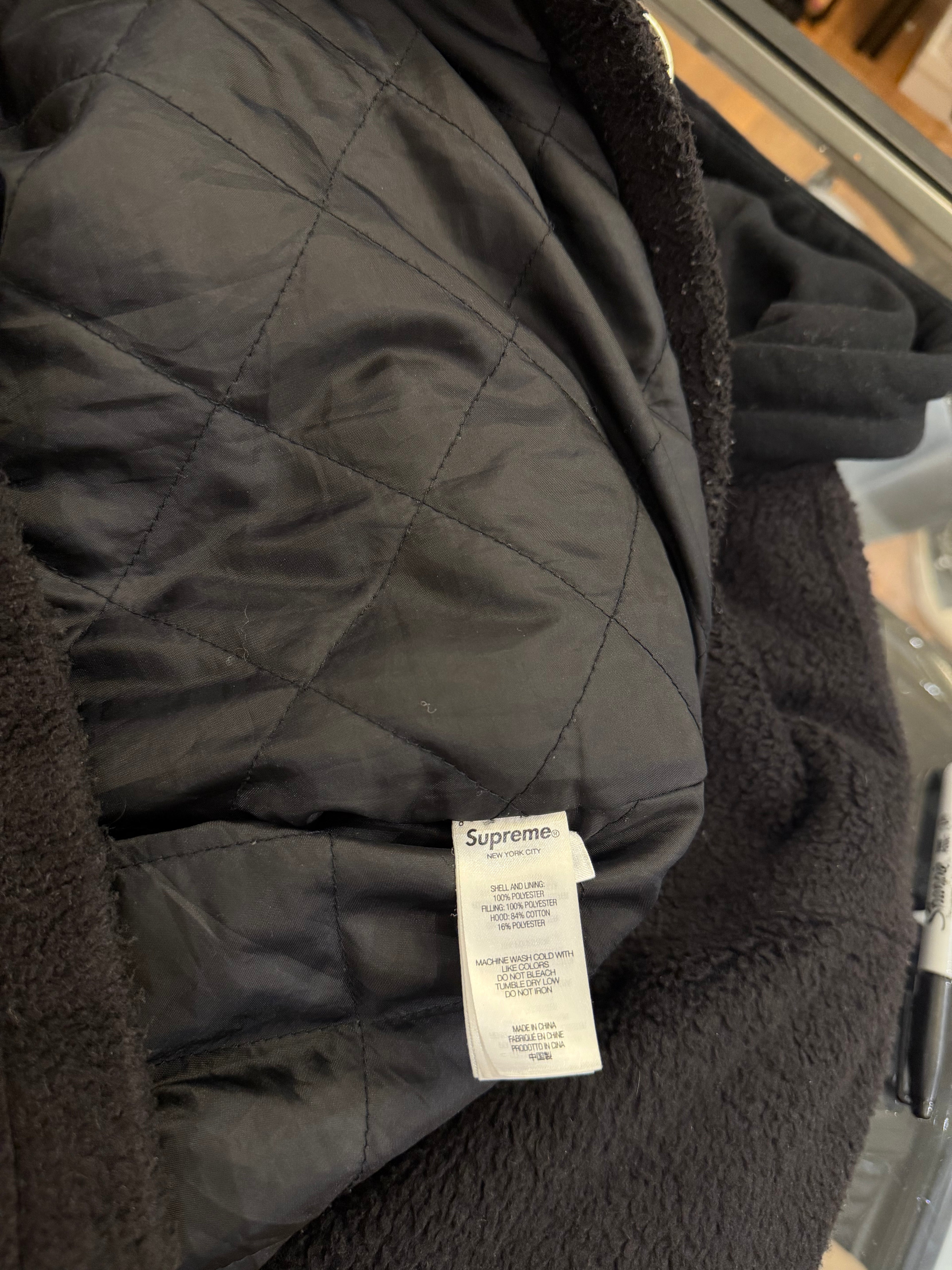 Supreme Fleece Zip Up
Hoodie - Black