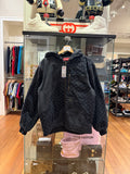 Supreme Flag Quilted
Hooded Work Jacket - Black