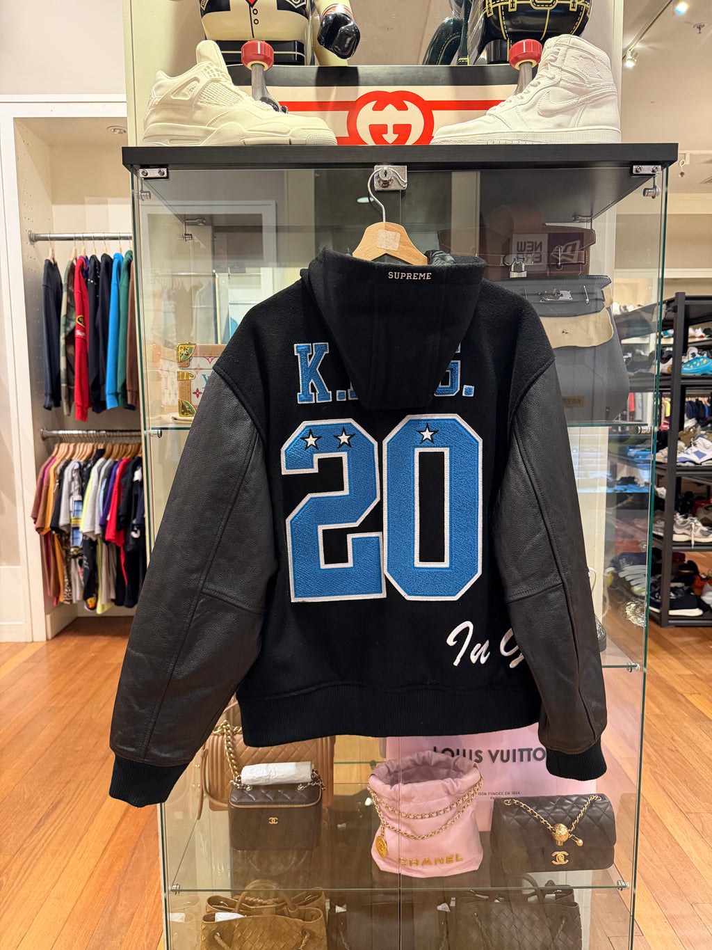 Supreme King Hooded Varsity
Jacket