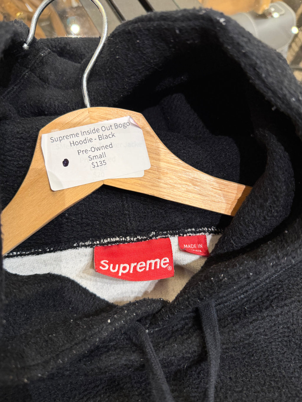 Supreme Inside Out Bogo
Hoodie - Black