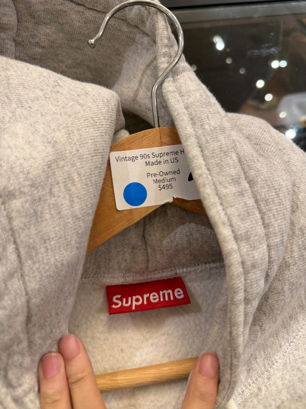 Vintage 90s Supreme Hoodie -
Made in US