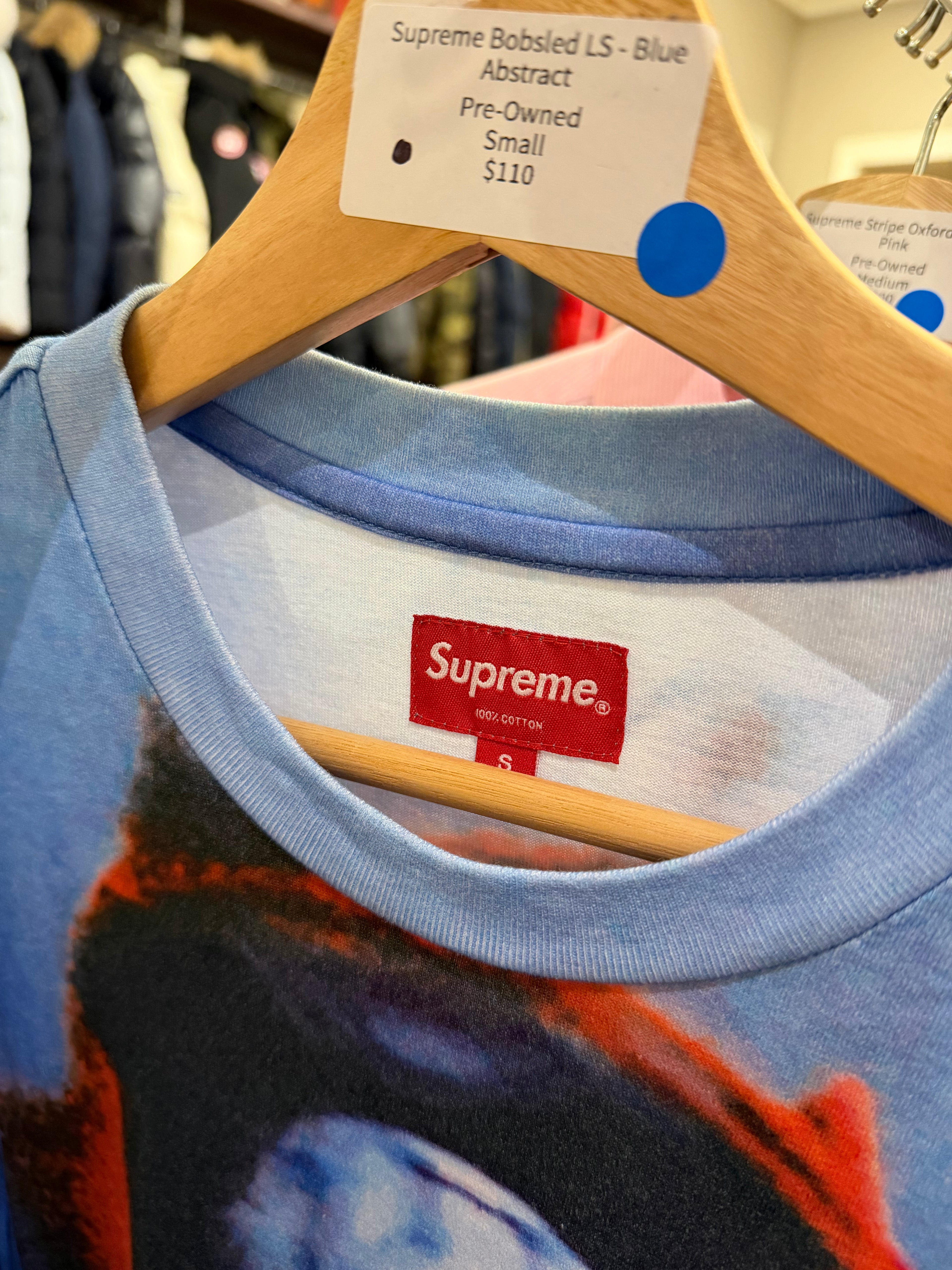 Supreme Bobsled LS- Blue Abstract