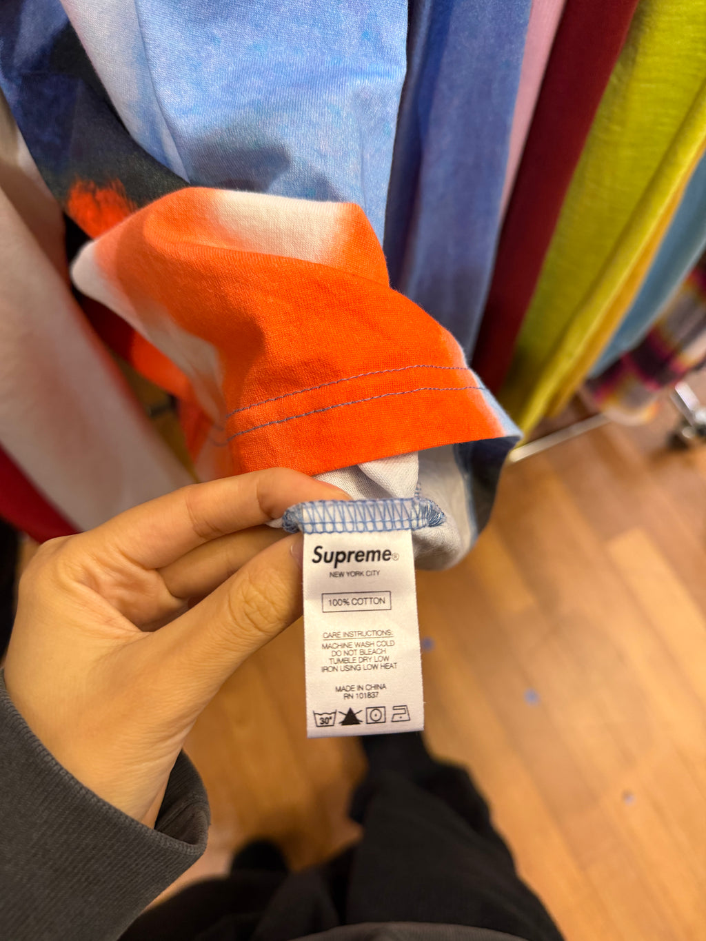 Supreme Bobsled LS- Blue Abstract
