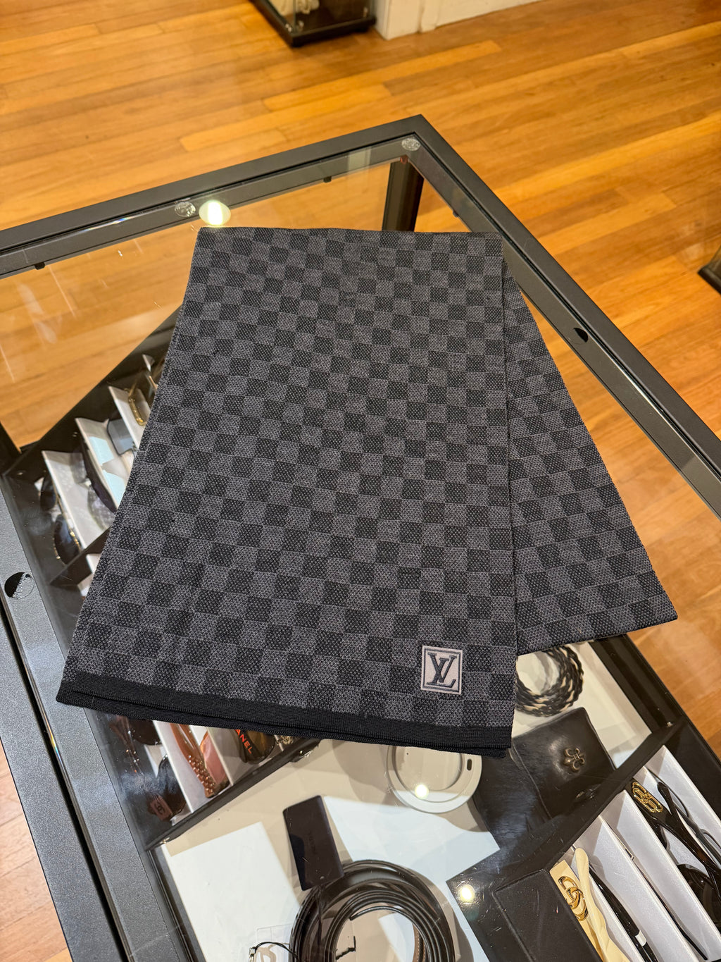 Louis Vuitton Wool Damier Scarf