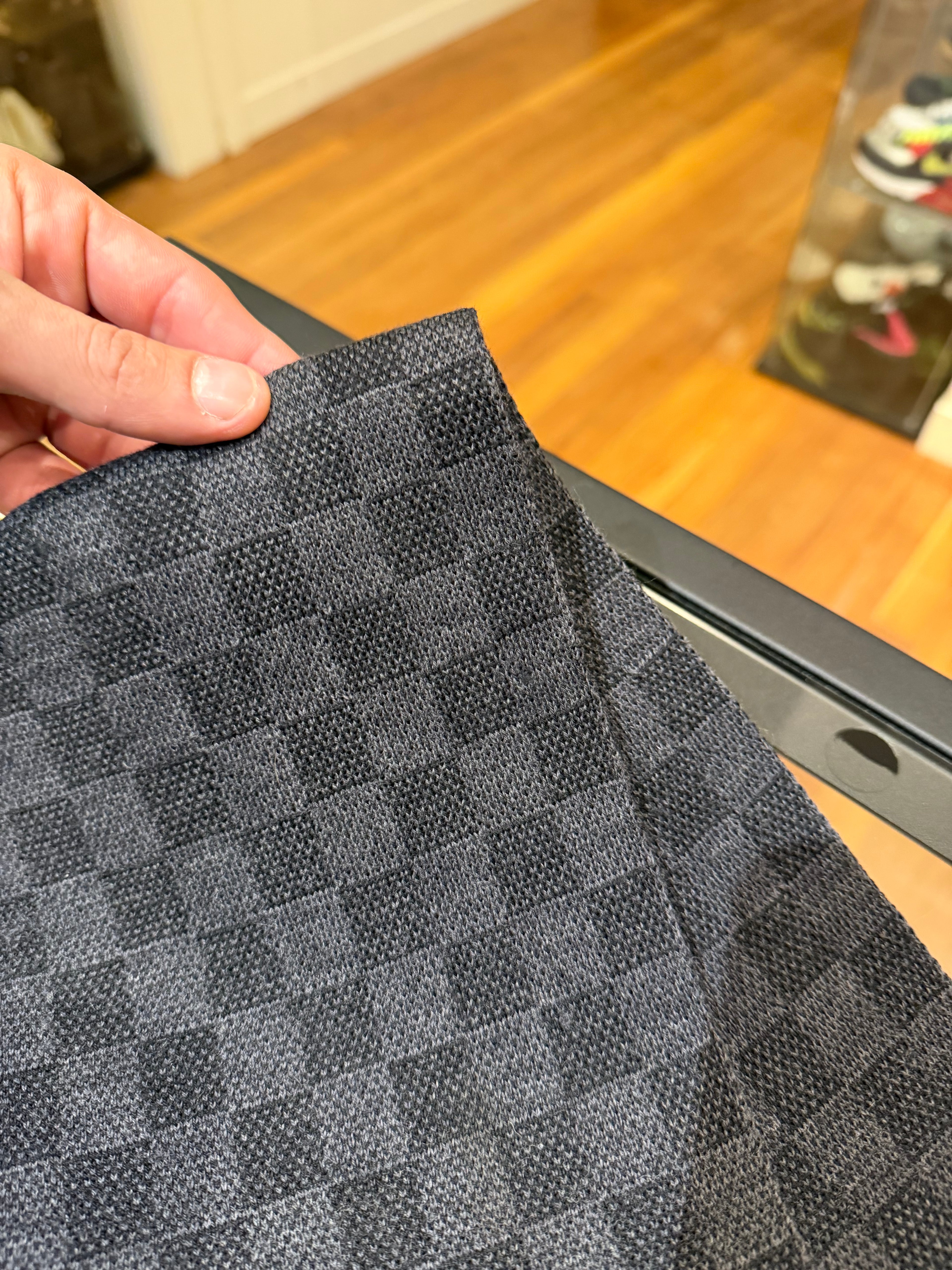 Louis Vuitton Wool Damier Scarf