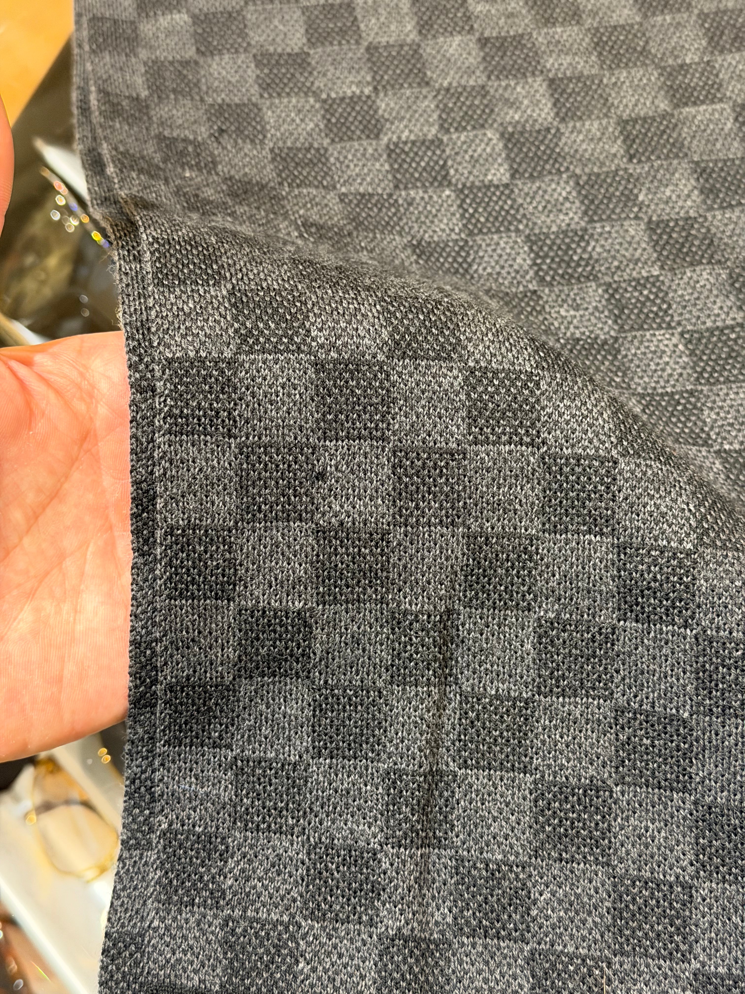 Louis Vuitton Wool Damier Scarf