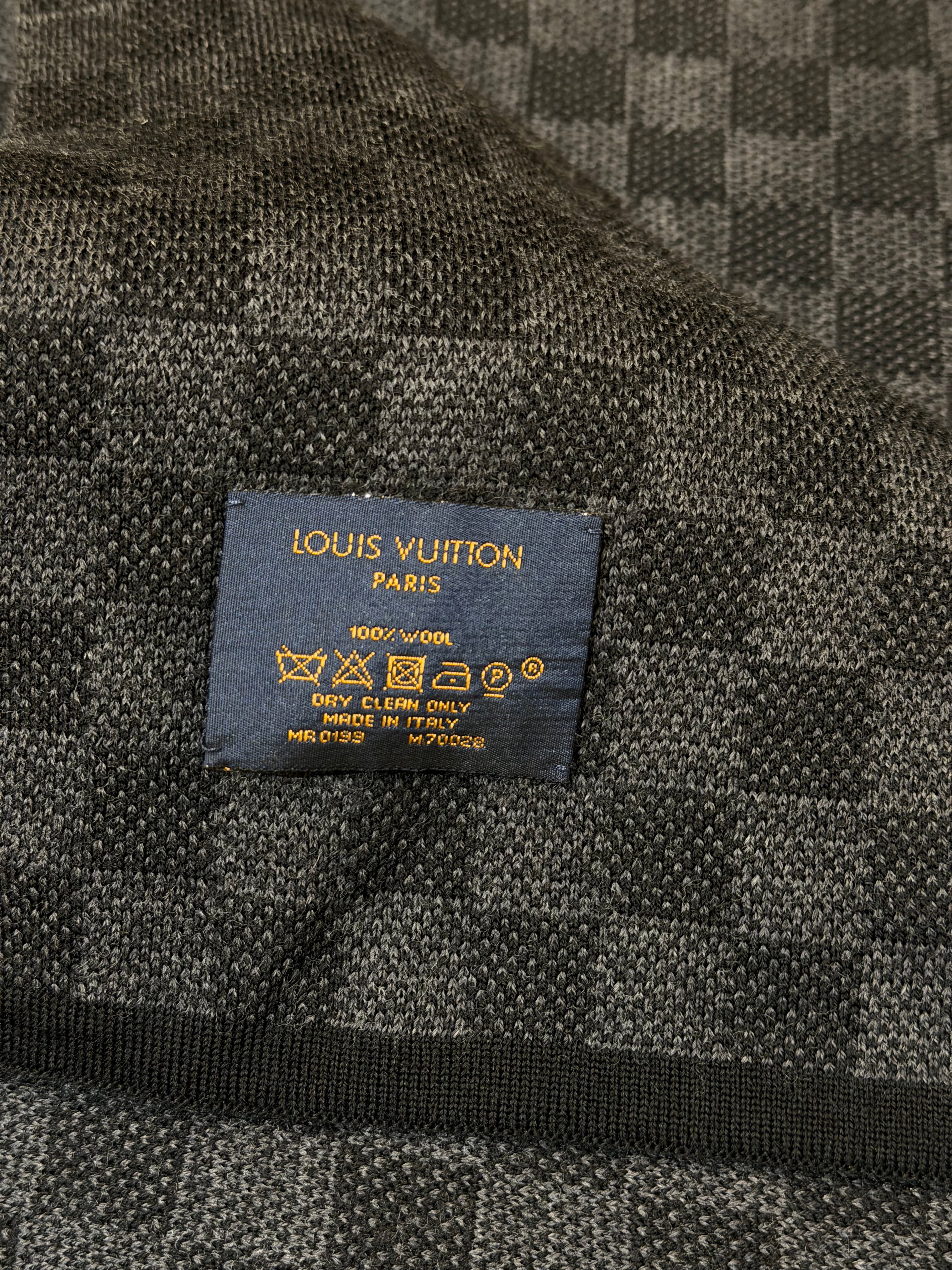 Louis Vuitton Wool Damier Scarf