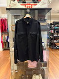 Rick Owens Lido Virgin Wool Work Shirt/Overshirt - Black