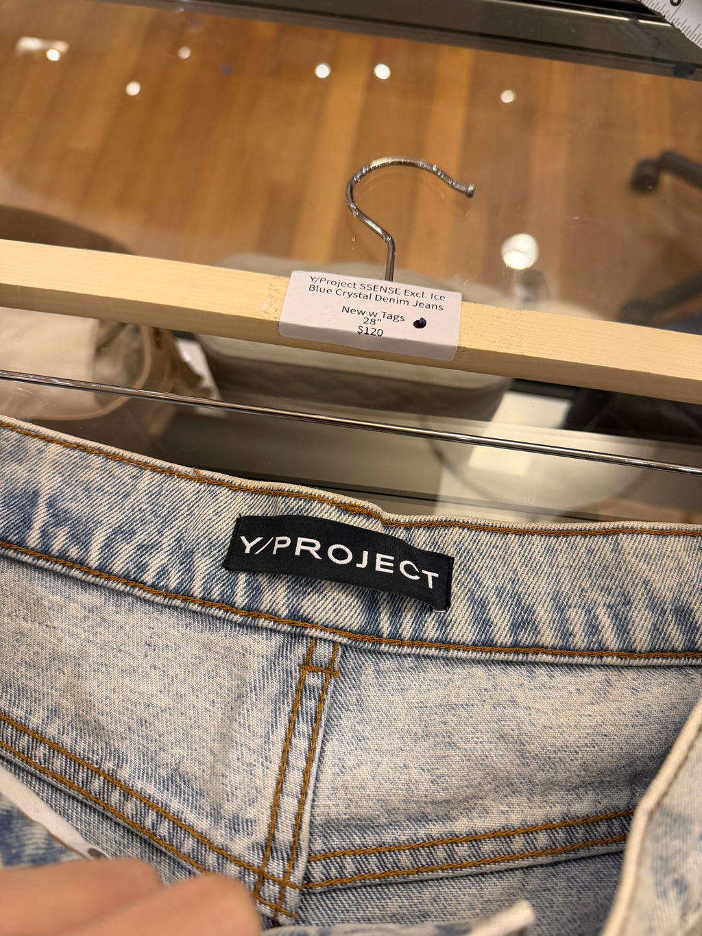 Y/Project SSENSE Excl. Ice
Blue Crystal Denim Jeans
