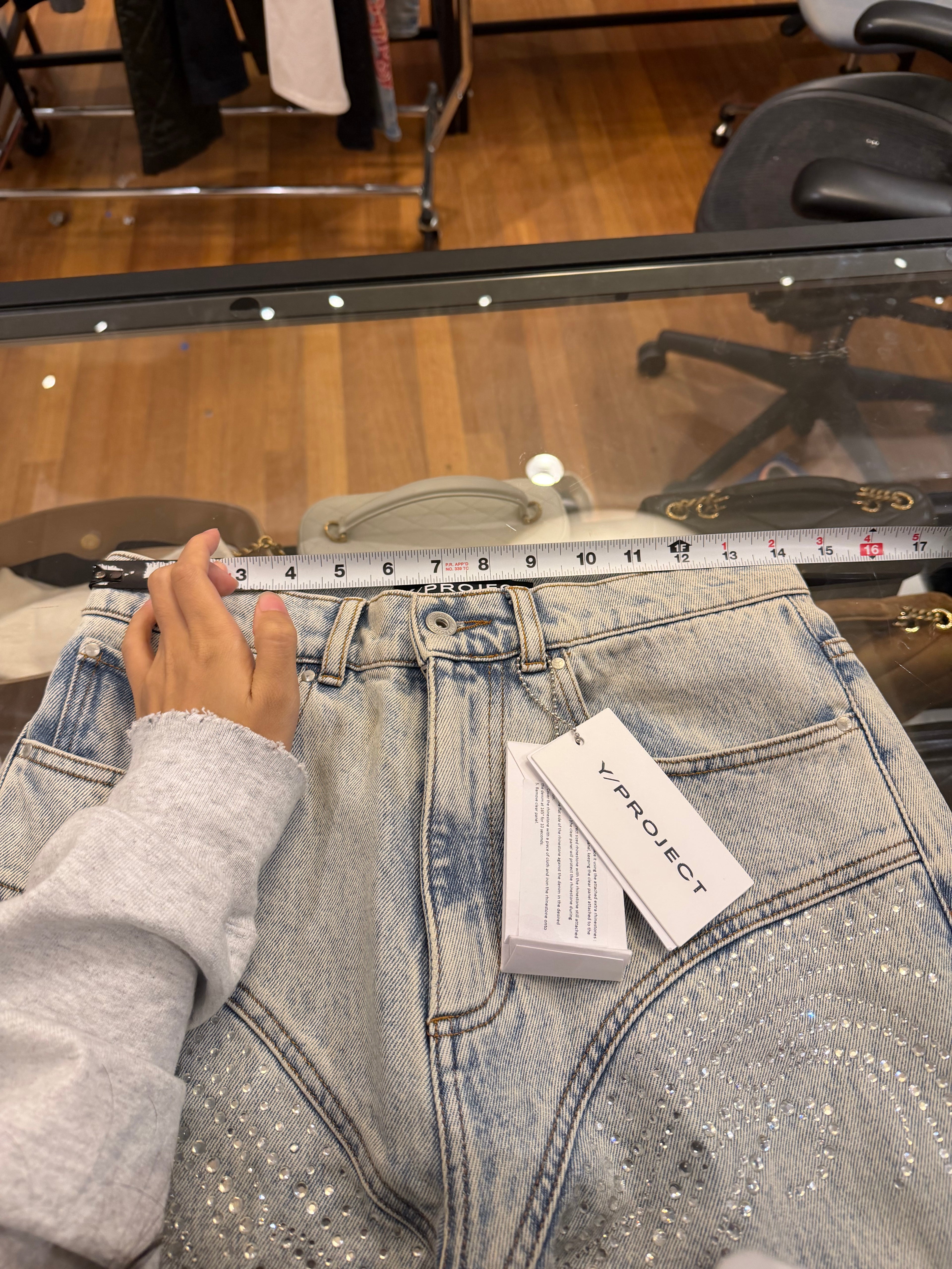 Y/Project SSENSE Excl. Ice
Blue Crystal Denim Jeans